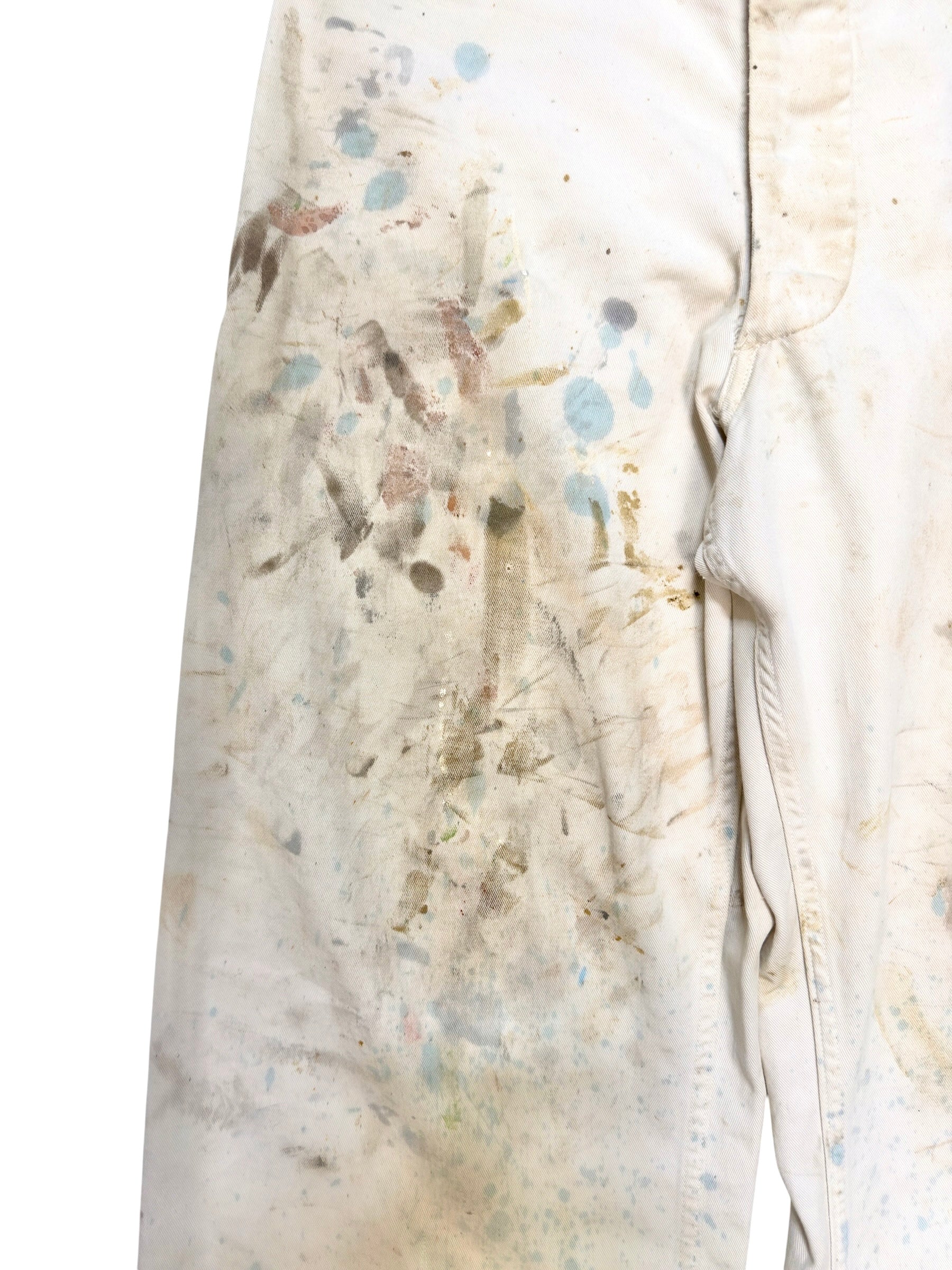 1940s WW2 US Navy Splatter Paint Dungaree Pants (31)
