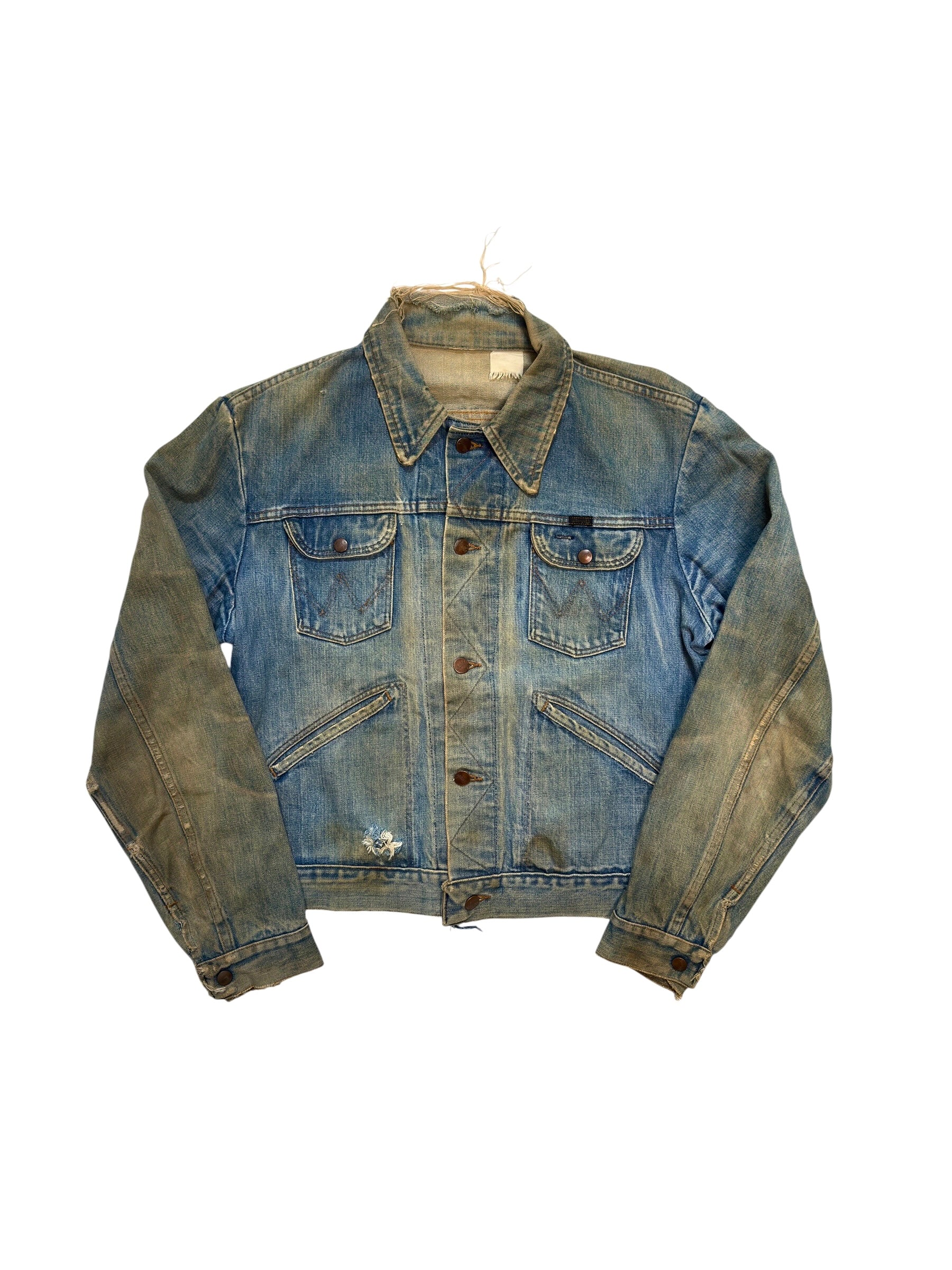 1950s Wrangler Blue Bell 8MZ ‘Mud’ Denim Jacket (M/L)