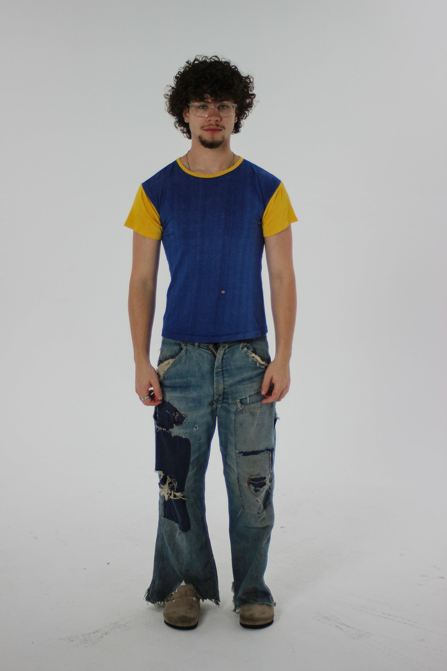 1950s Two Tone Jersey Tee (S/M)