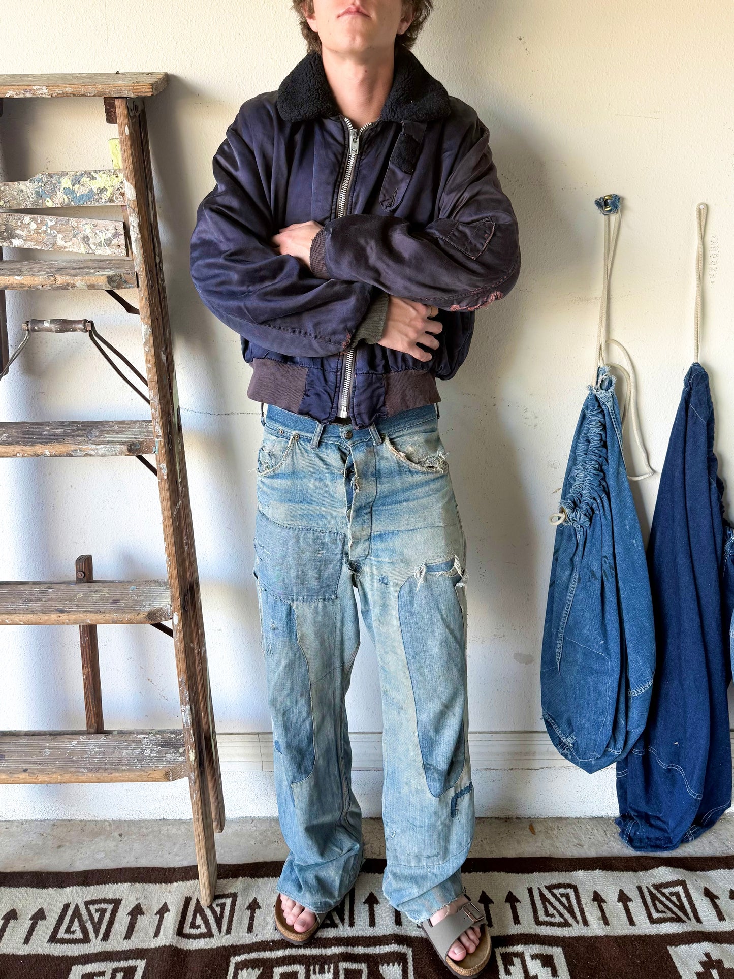 1950s B-15 Flight Bomber Jacket Lined (S/M)