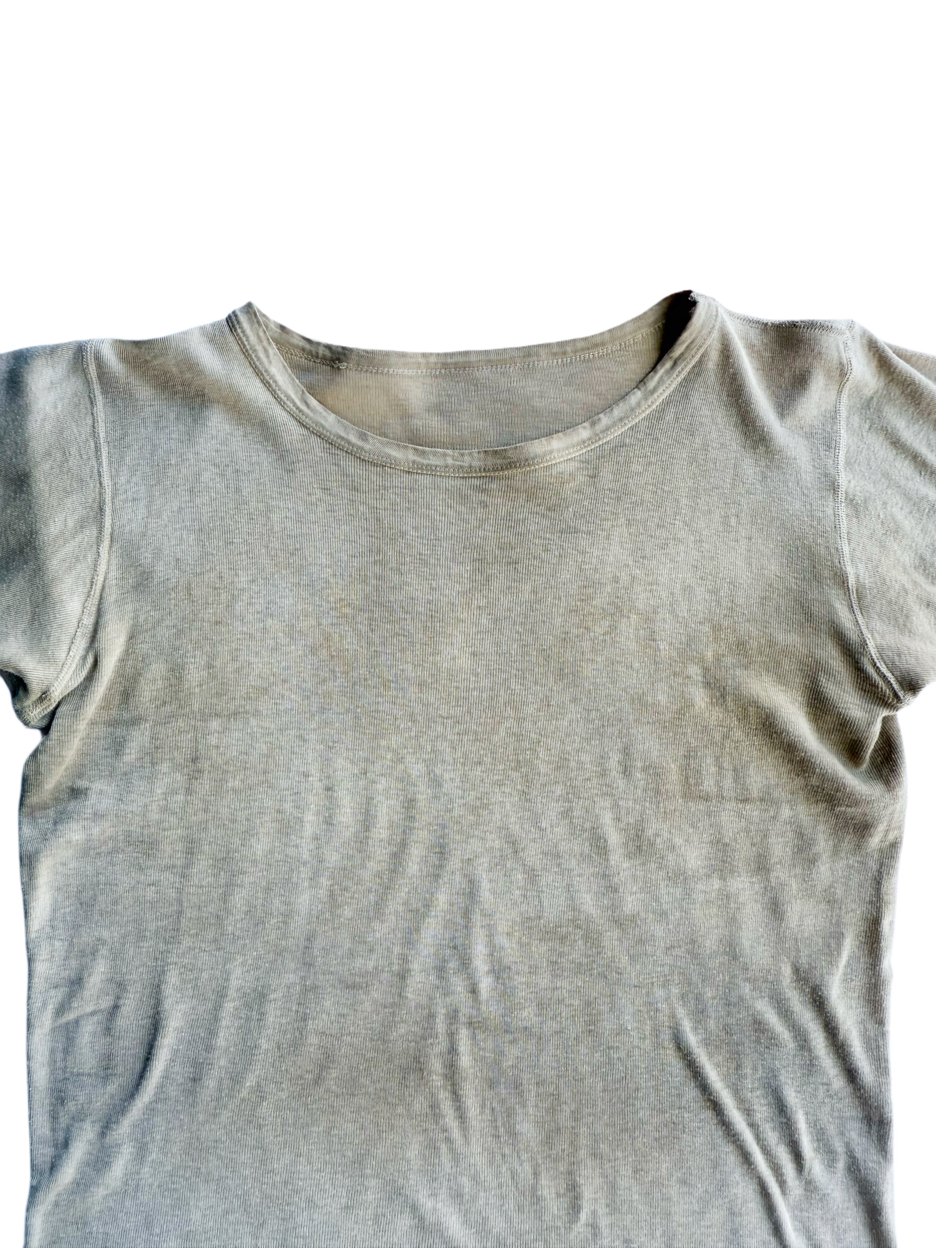 1940s Perfect Essential Faded Brown Blank Tee (S/M)