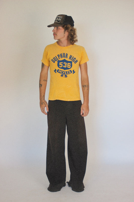 1950s ‘Sulphur High’ Sun Faded Phys Ed Tee (S/M)