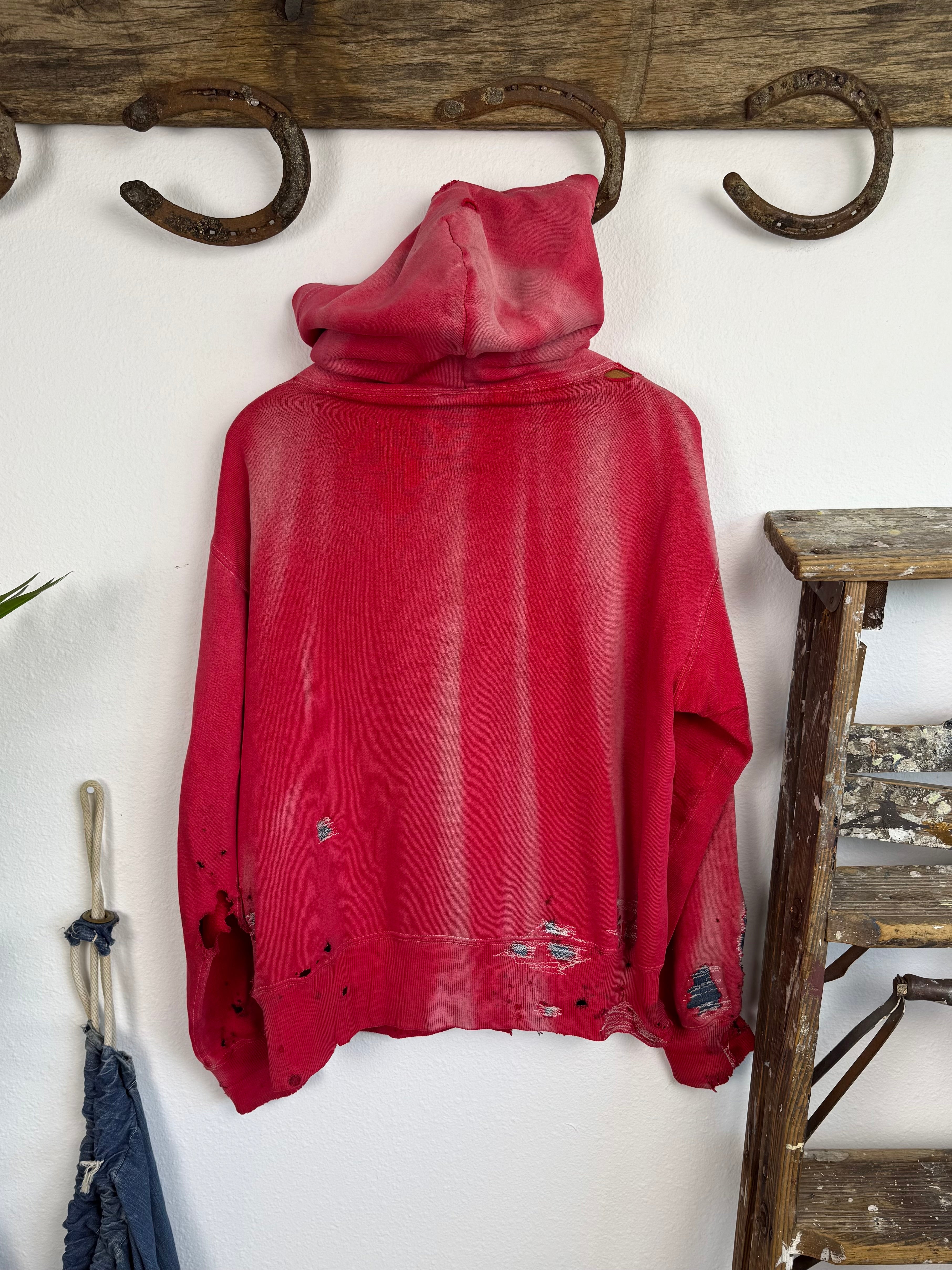 1950s/1960s Pilgrim Sun Faded & Repaired Hoodie (L/XL)