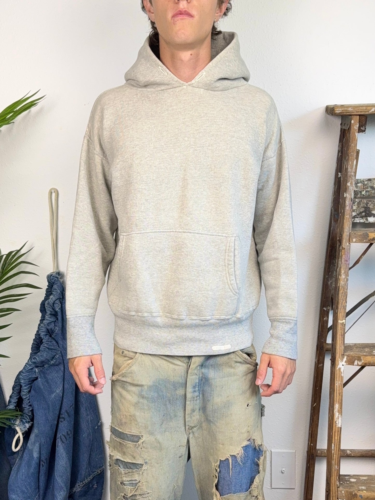 1950s Two Tone Grey Hoodie (M/L)
