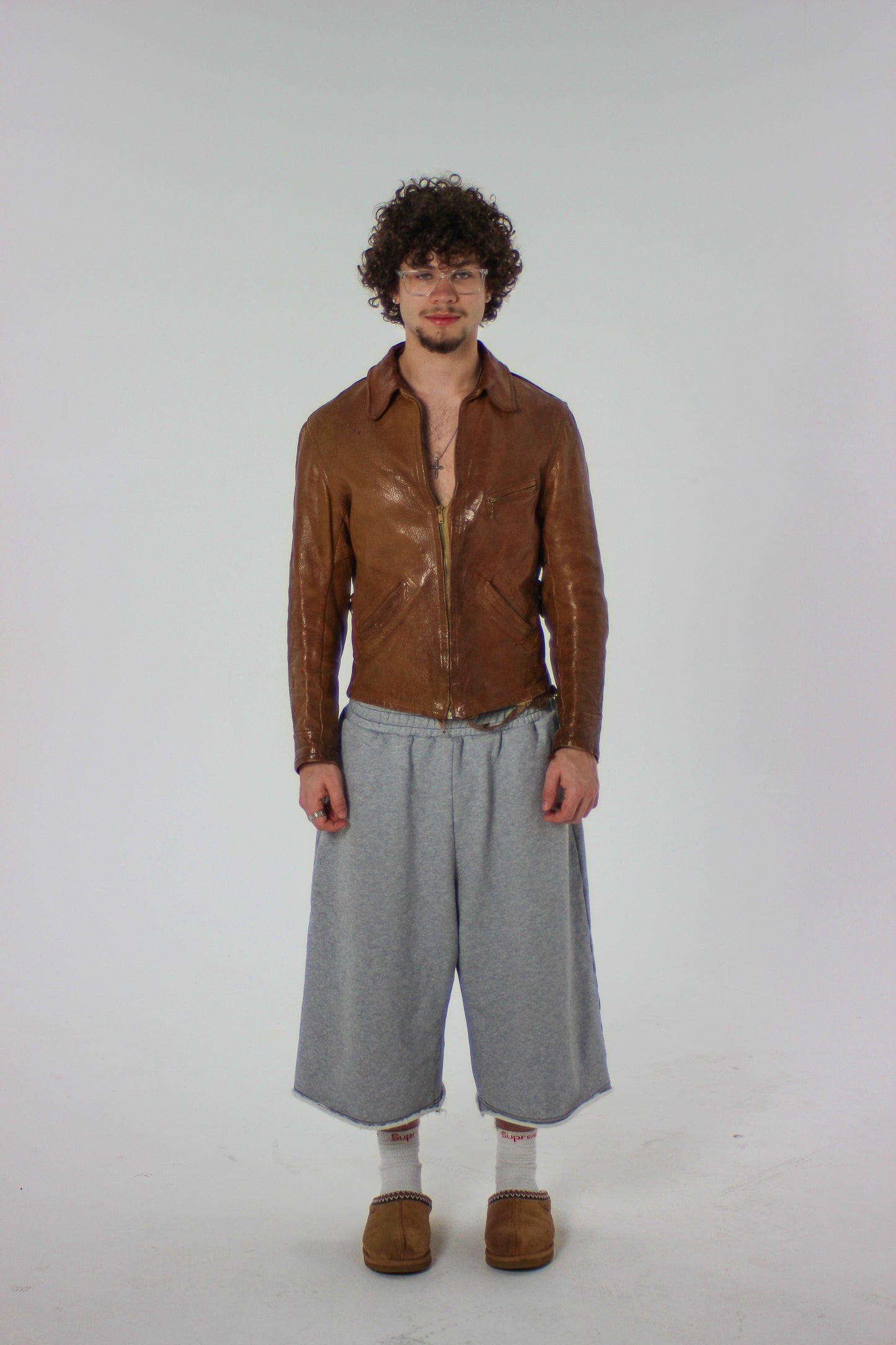 1930s Leather Jacket (M/L)