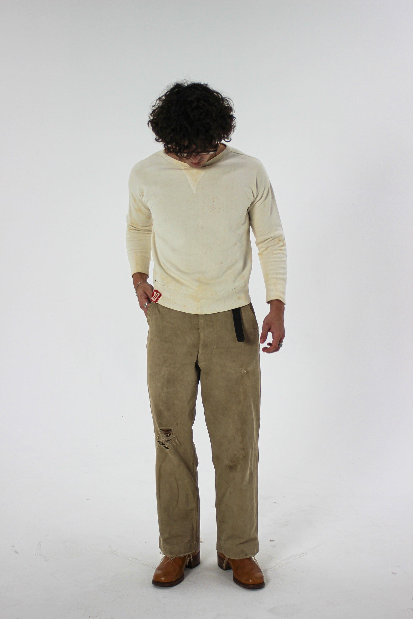 1940s ‘#10’ Single V Sweatshirt (S/M)