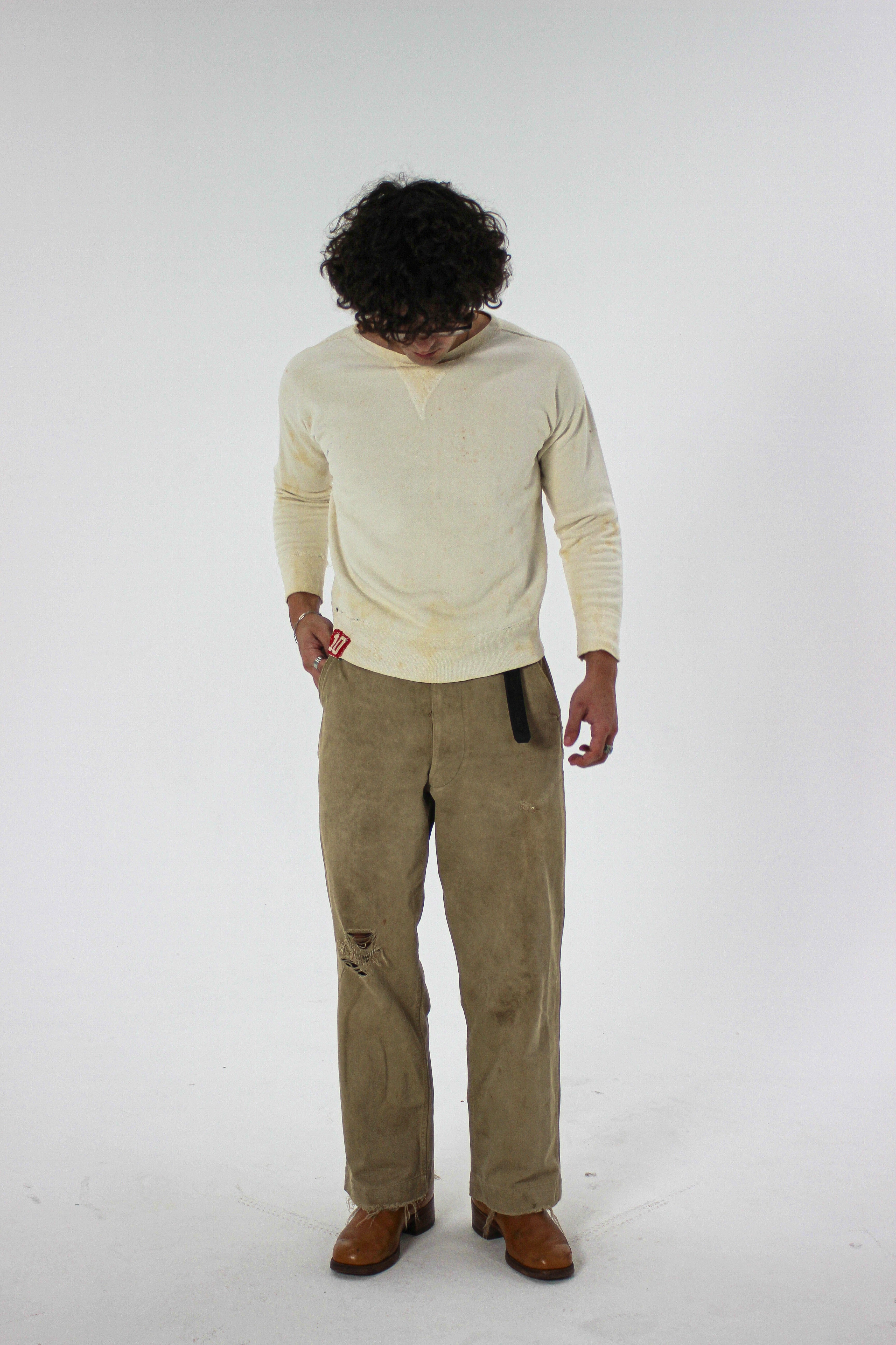 1940s ‘#10’ Single V Sweatshirt (S/M)