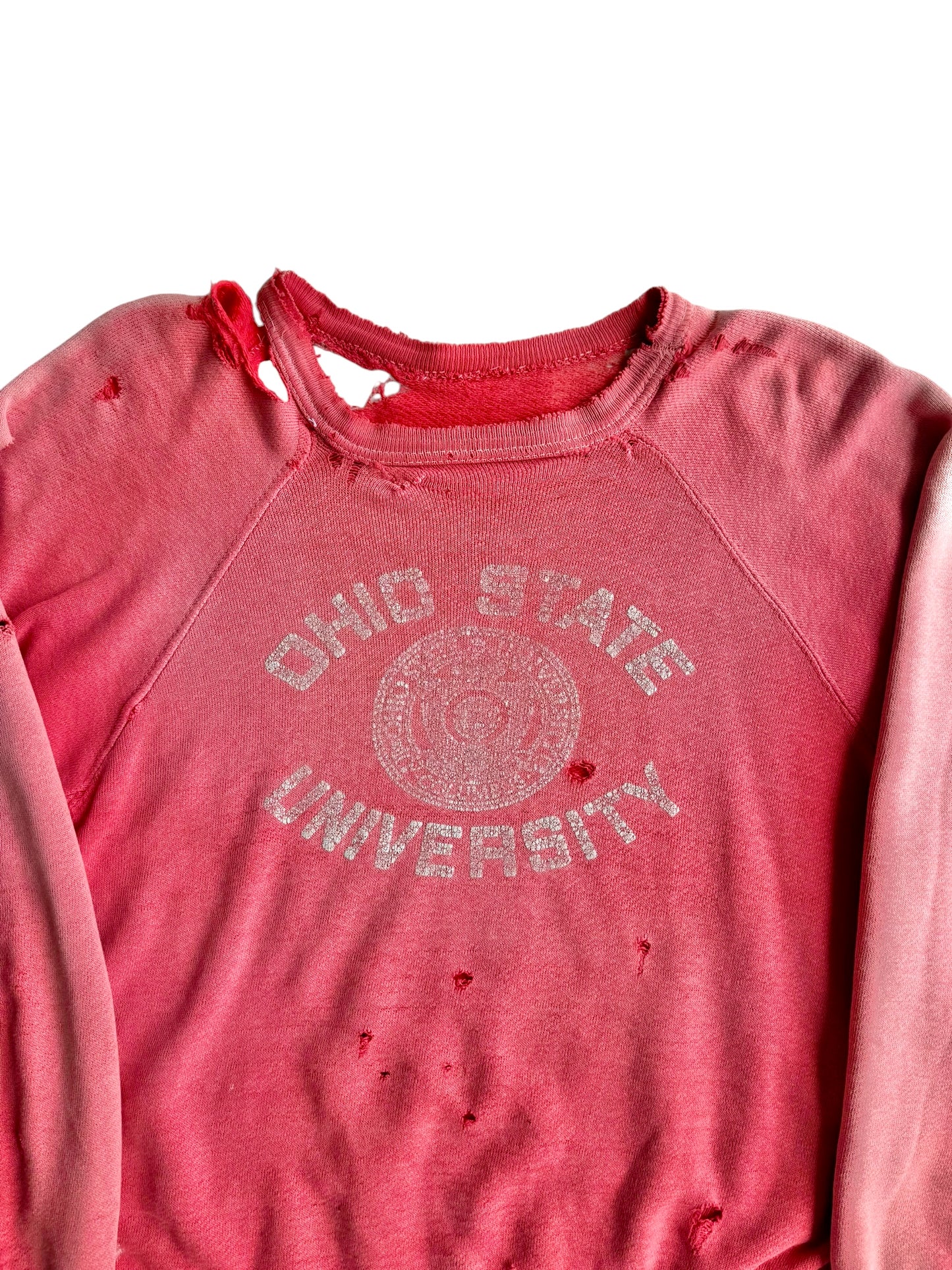 1950s Sun Faded Thrashed ‘Ohio State’ Sweatshirt (M/L)