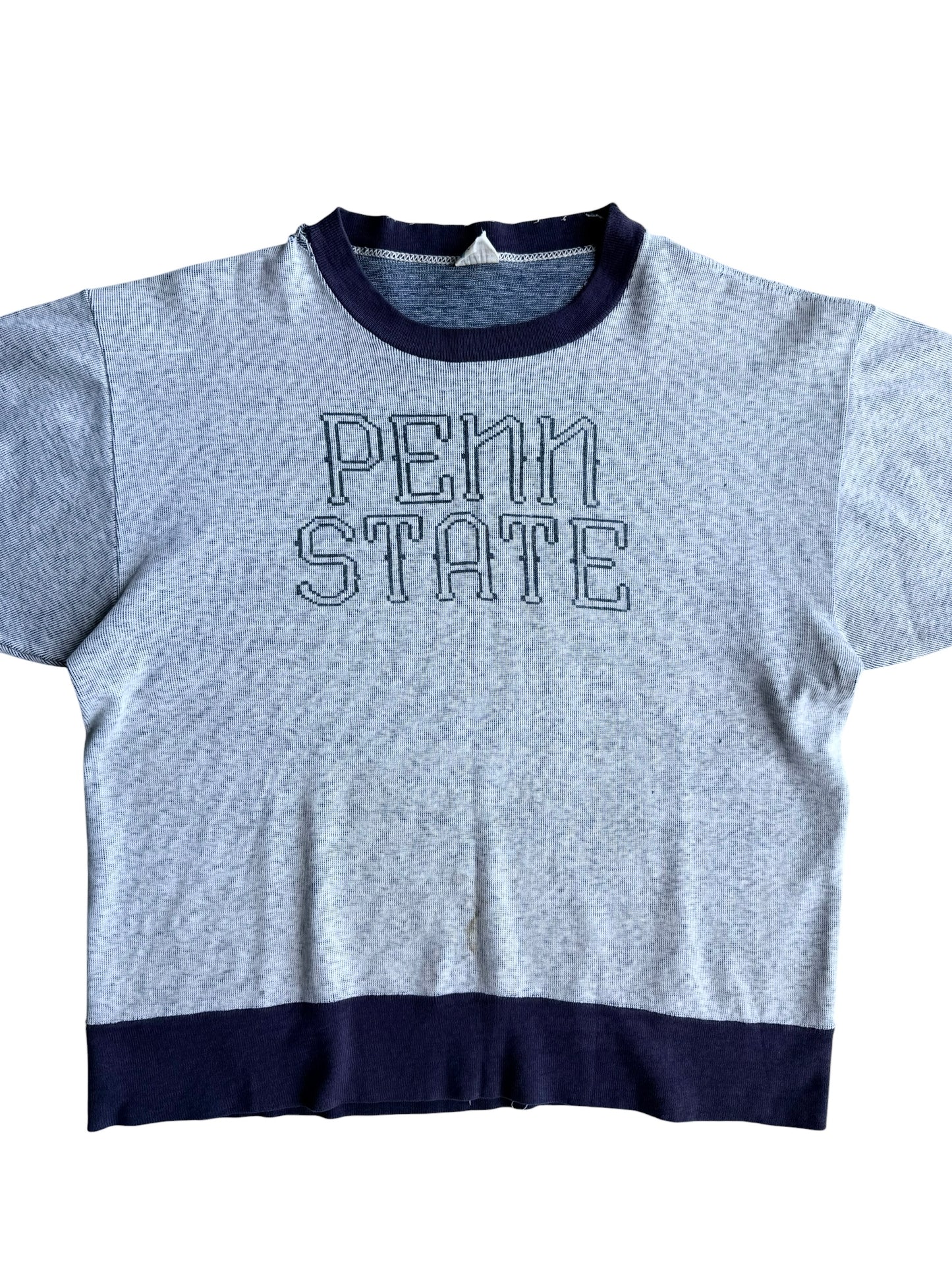1950s Champion ‘Penn State’ Short Sleeve Cotton Knit (S)
