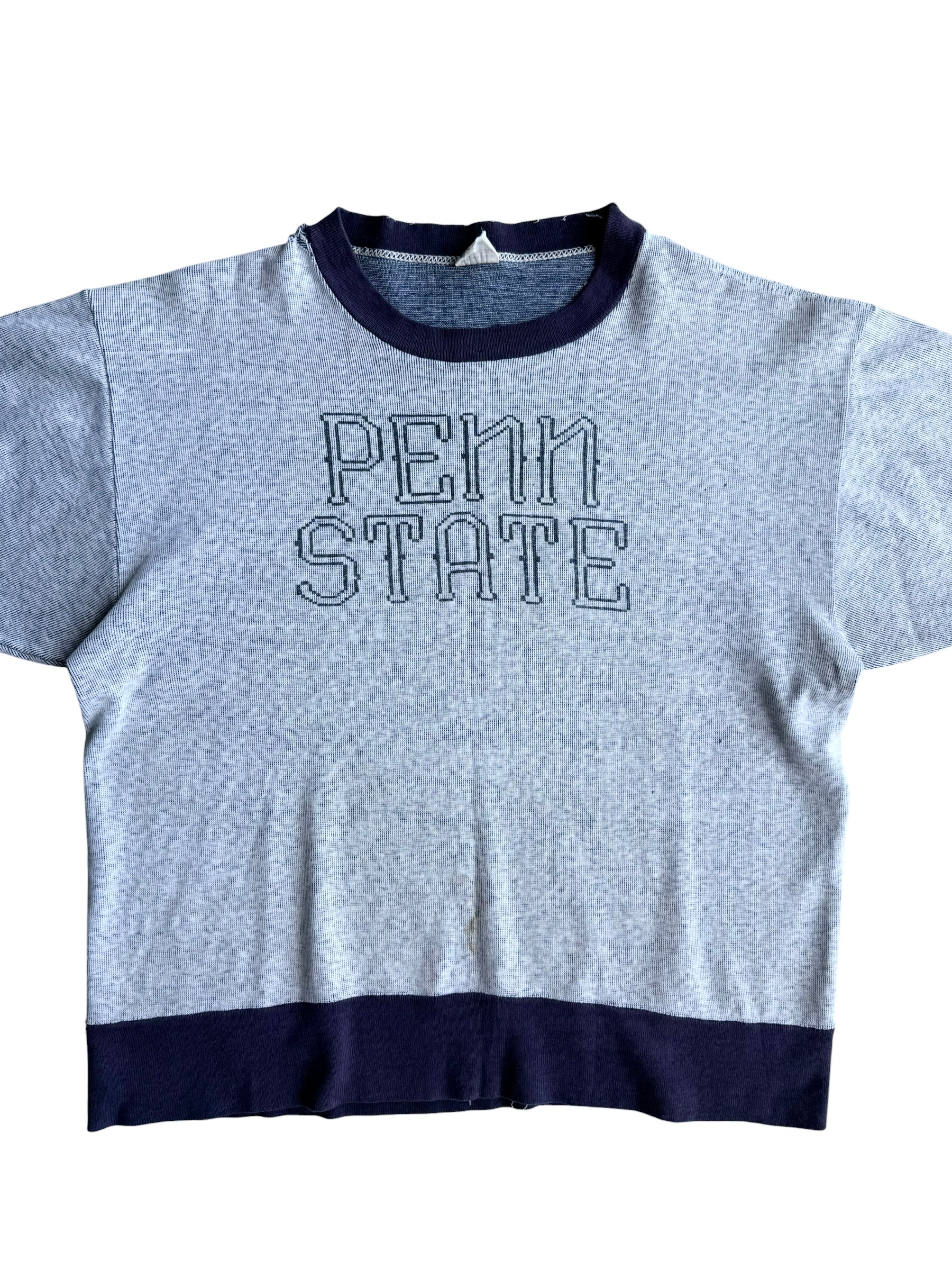 1950s Champion ‘Penn State’ Short Sleeve Cotton Knit (S)