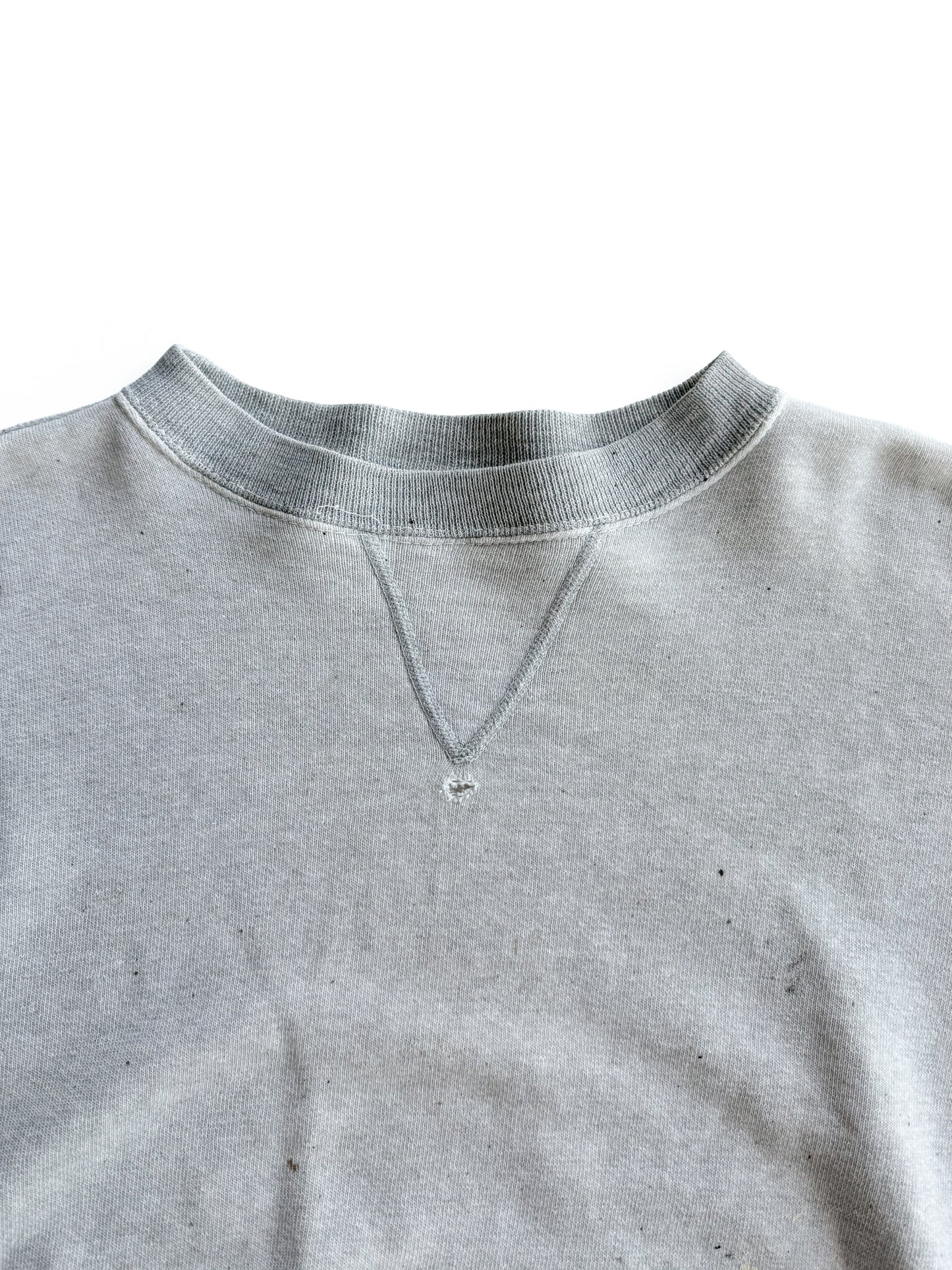 1950s Two Tone Splatter Paint Single V Sweatshirt