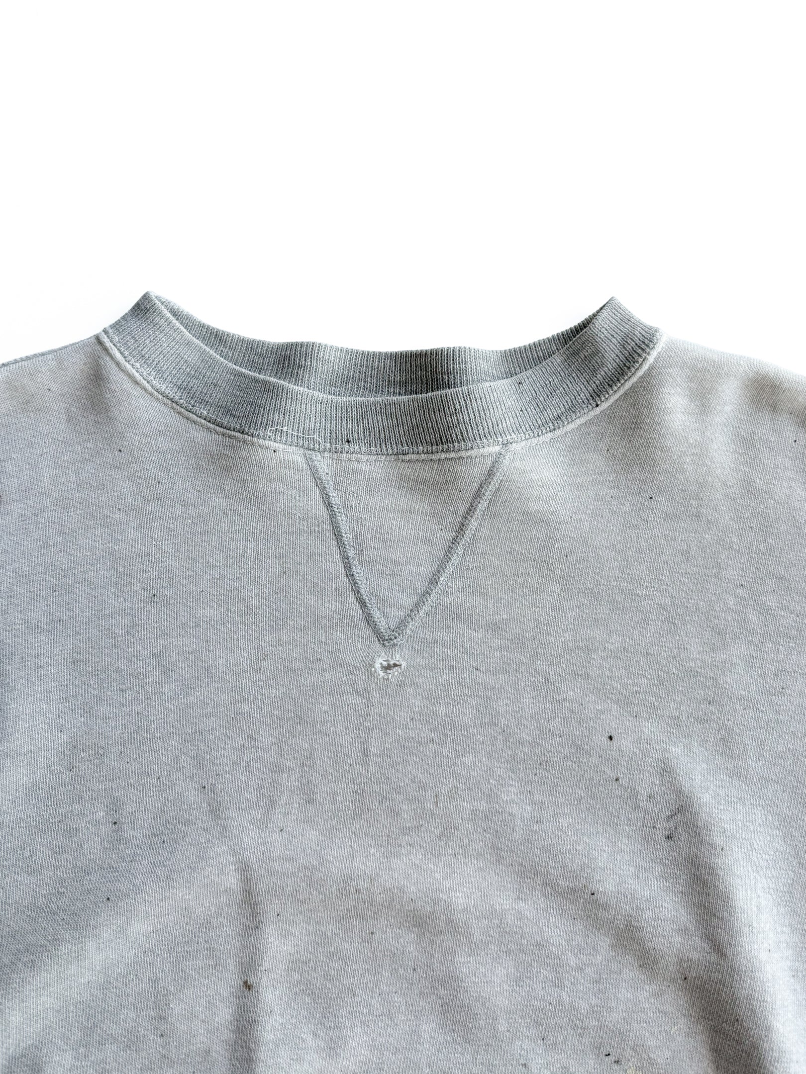1950s Two Tone Splatter Paint Single V Sweatshirt