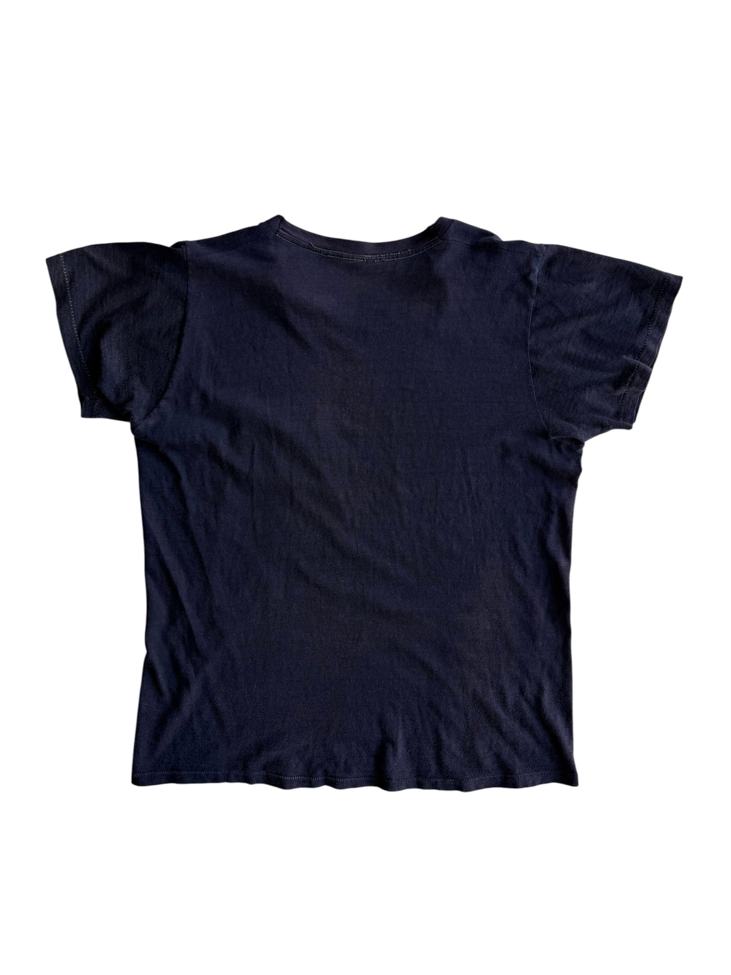 1960s Black Sun Faded Selvedge Pocket Tee (S/M)