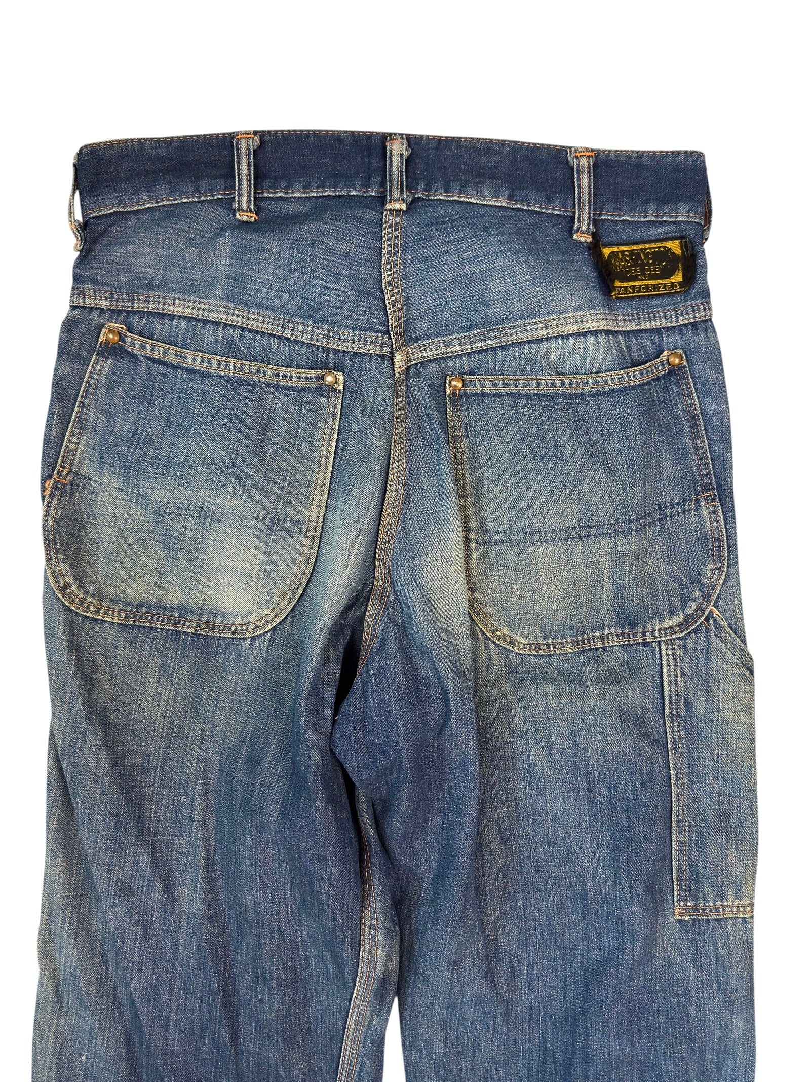 1950s Perfectly Distressed Essential Carpenter Jeans (31)