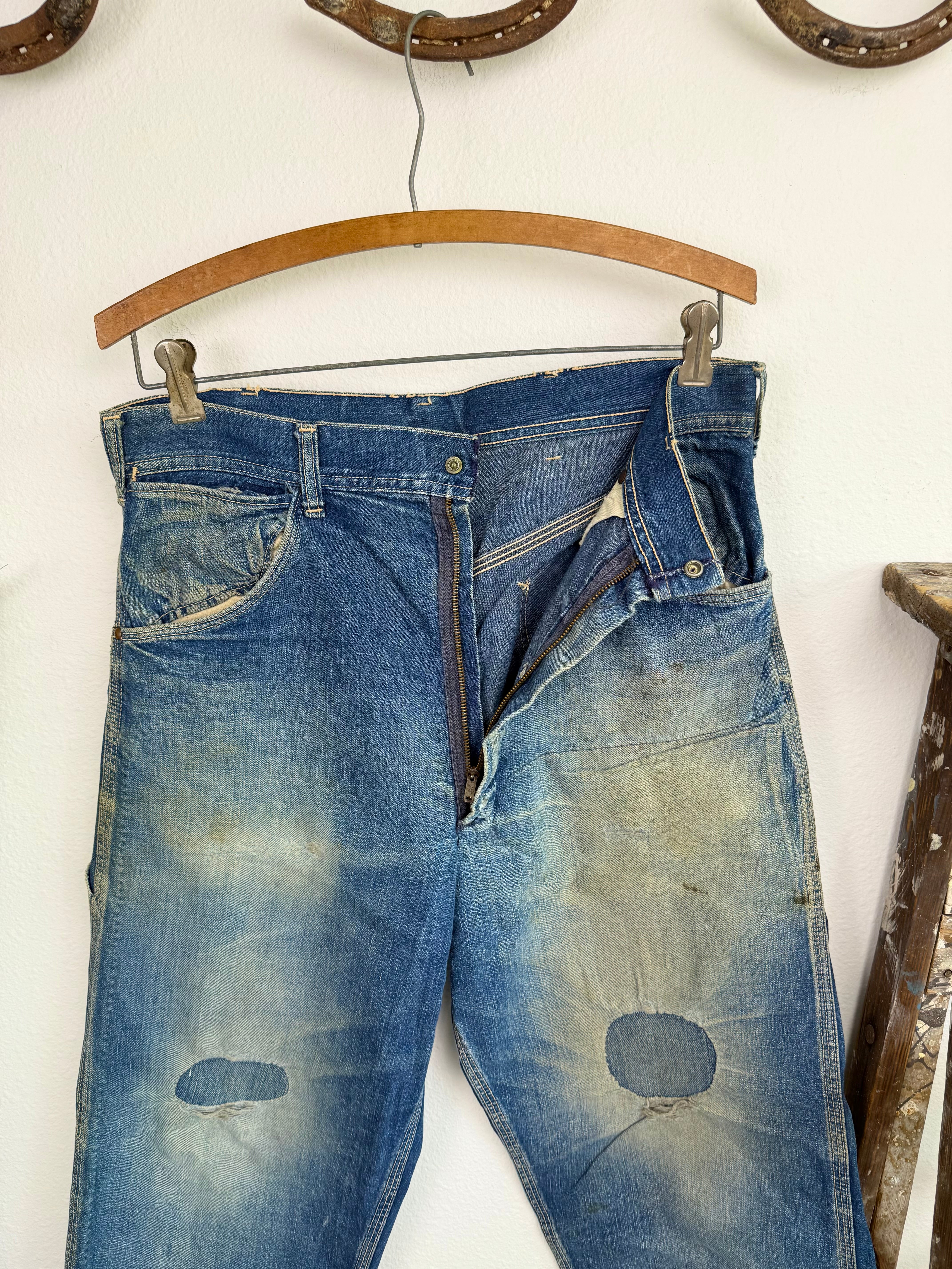 1950s Key Imperial Faded Carpenter Jeans (31)