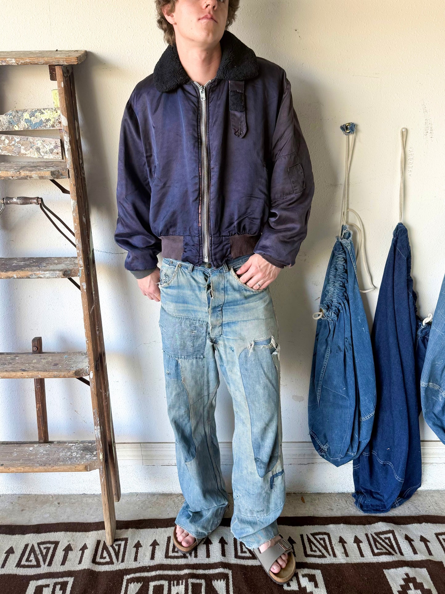 1950s B-15 Flight Bomber Jacket Lined (S/M)