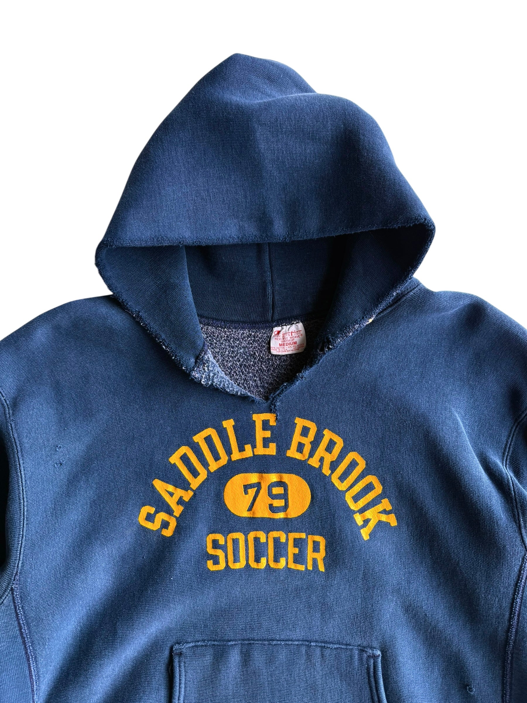 1970s Champion Reverse Weave 'Saddle Brook' Hoodie (S/M)