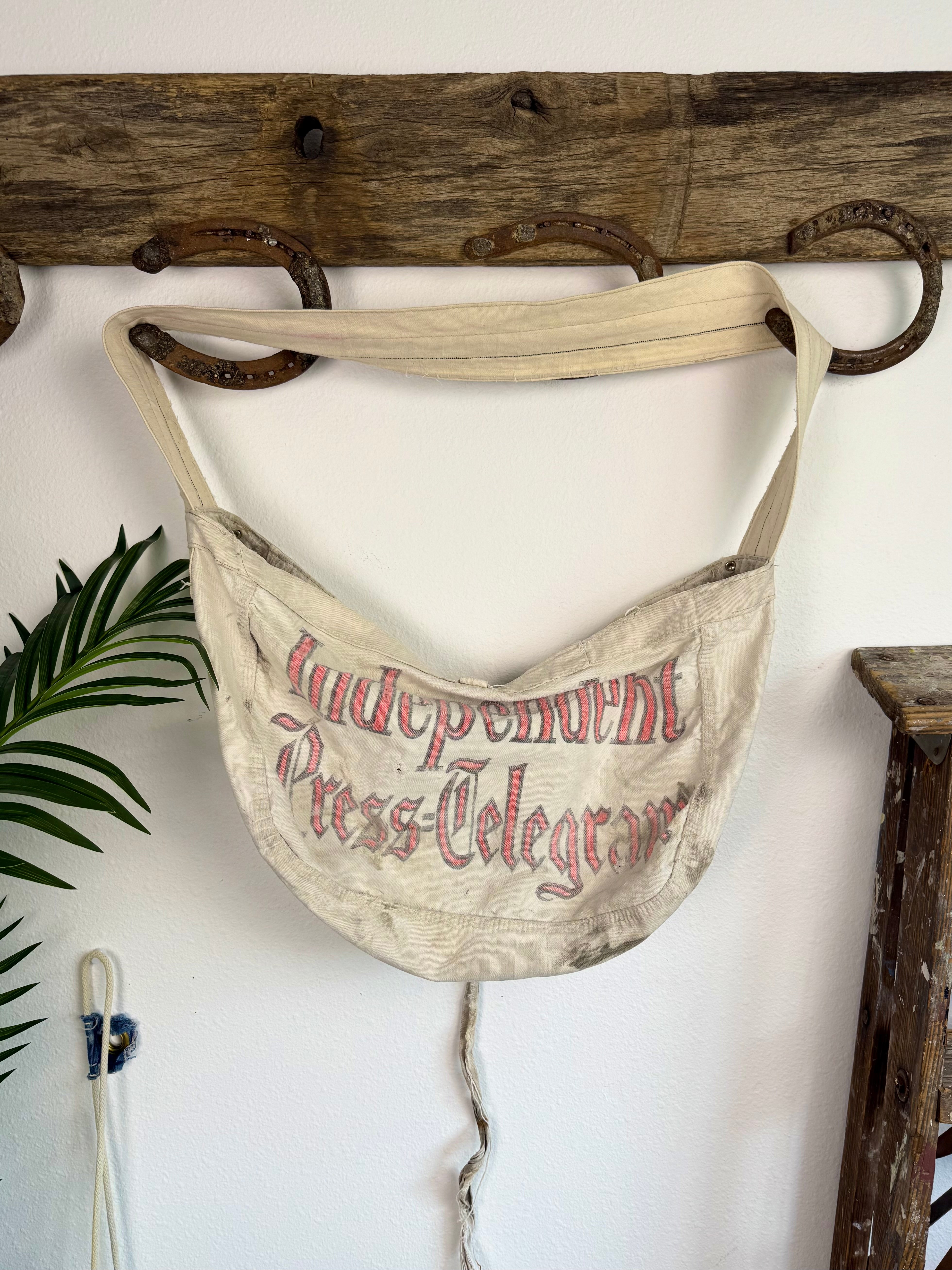 1950s Independent Press Telegram Newspaper Bag (OS)