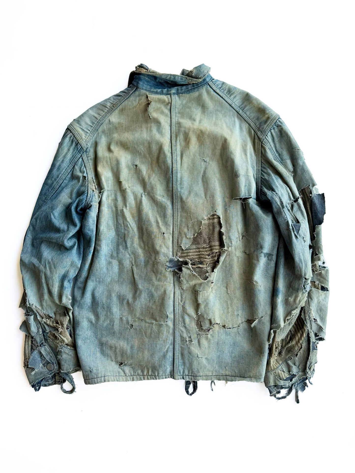1930s Distressed Denim Chore Jacket (M/L)