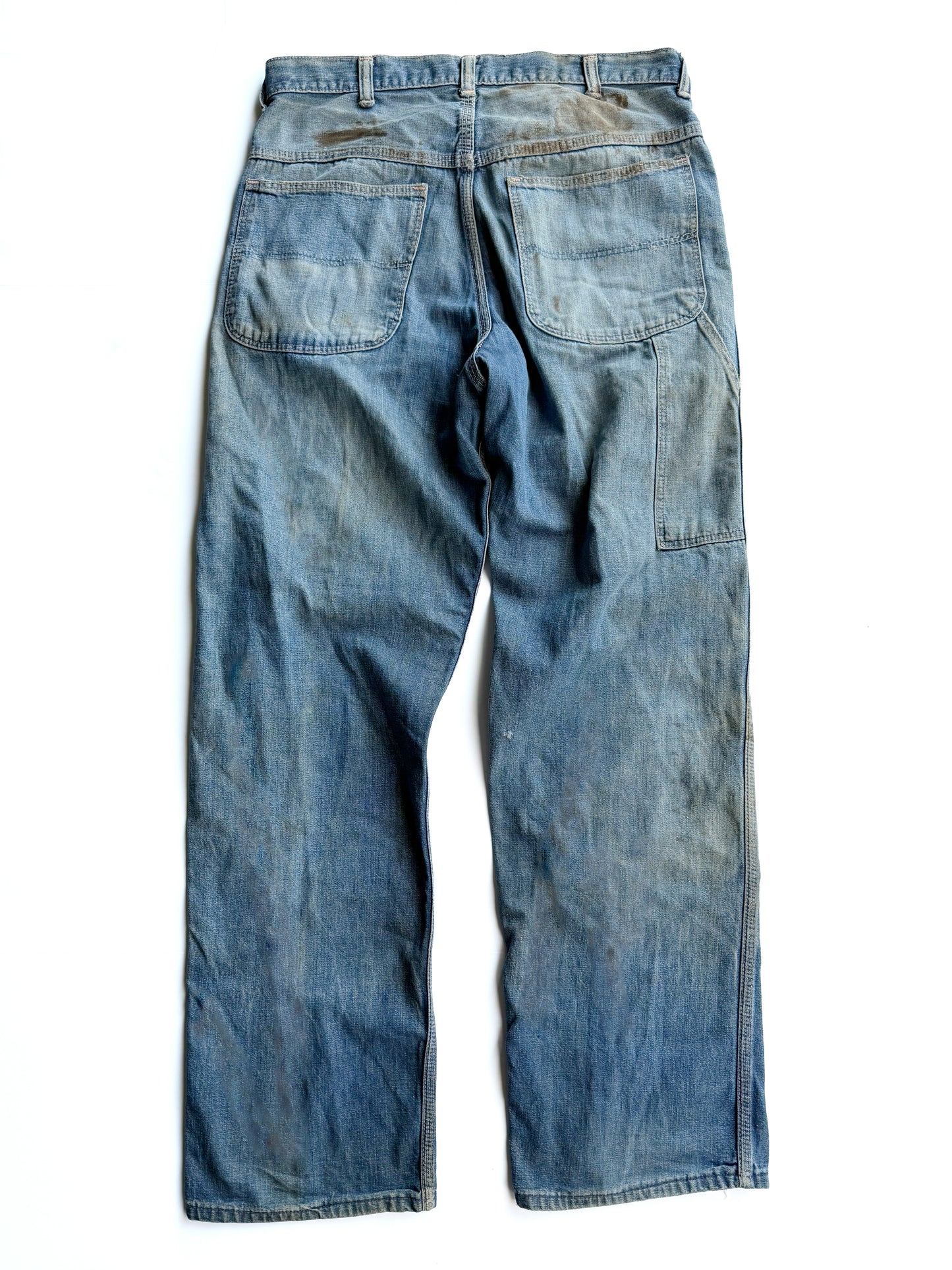 1950s ‘Mud’ Hickory Repaired Carpenter Jeans (32)