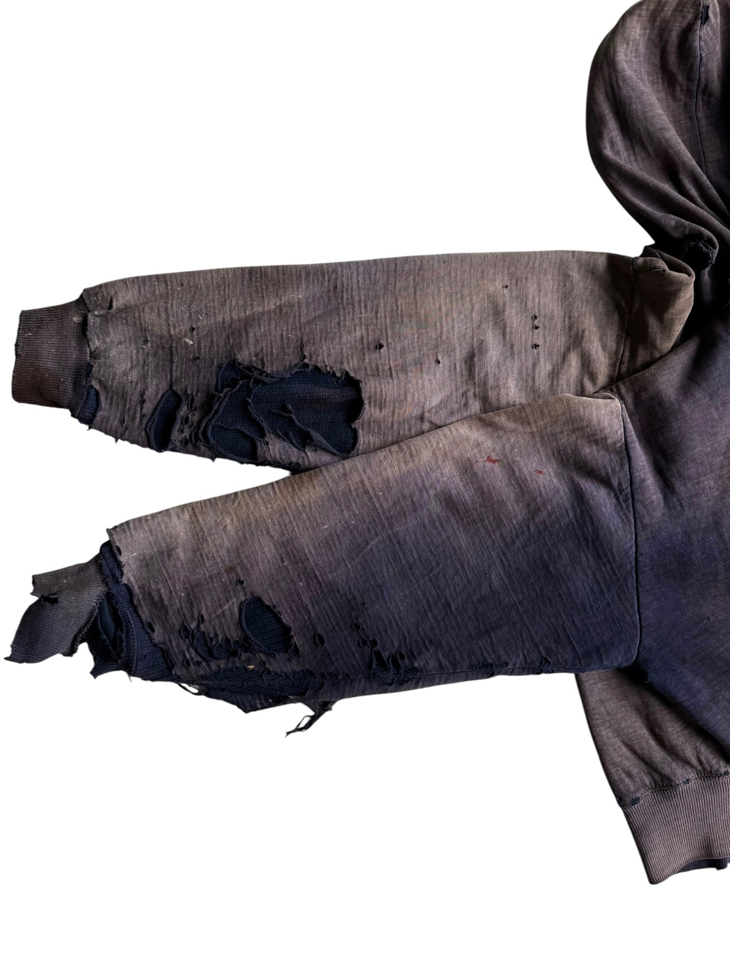 1940s Heavily Distressed and Sun Faded Zip Closure Jacket (S/M)