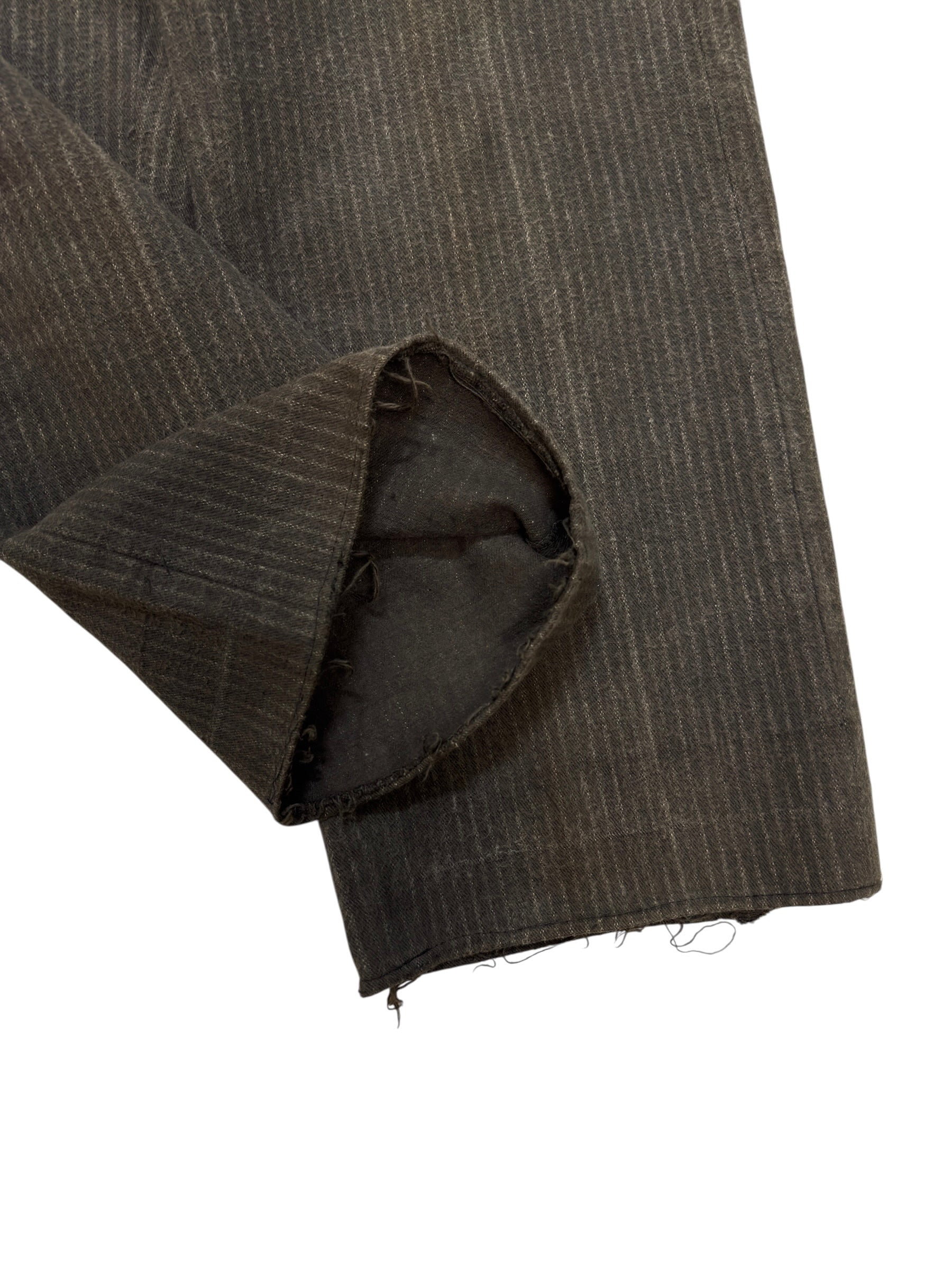 1950s Striped Heavy Cotton Trousers (29)