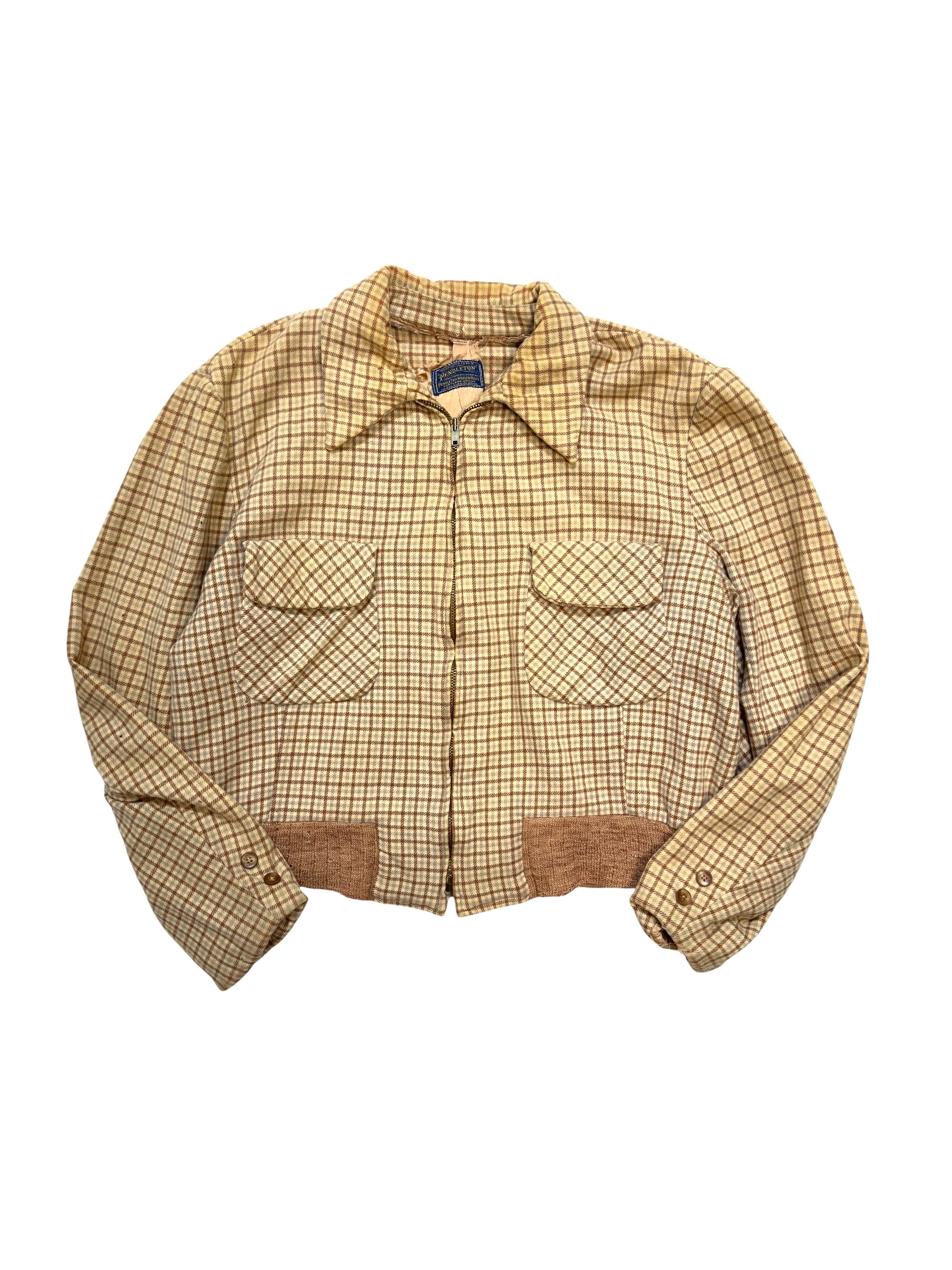 1950s Plaid Pendleton Jacket (L/XL)