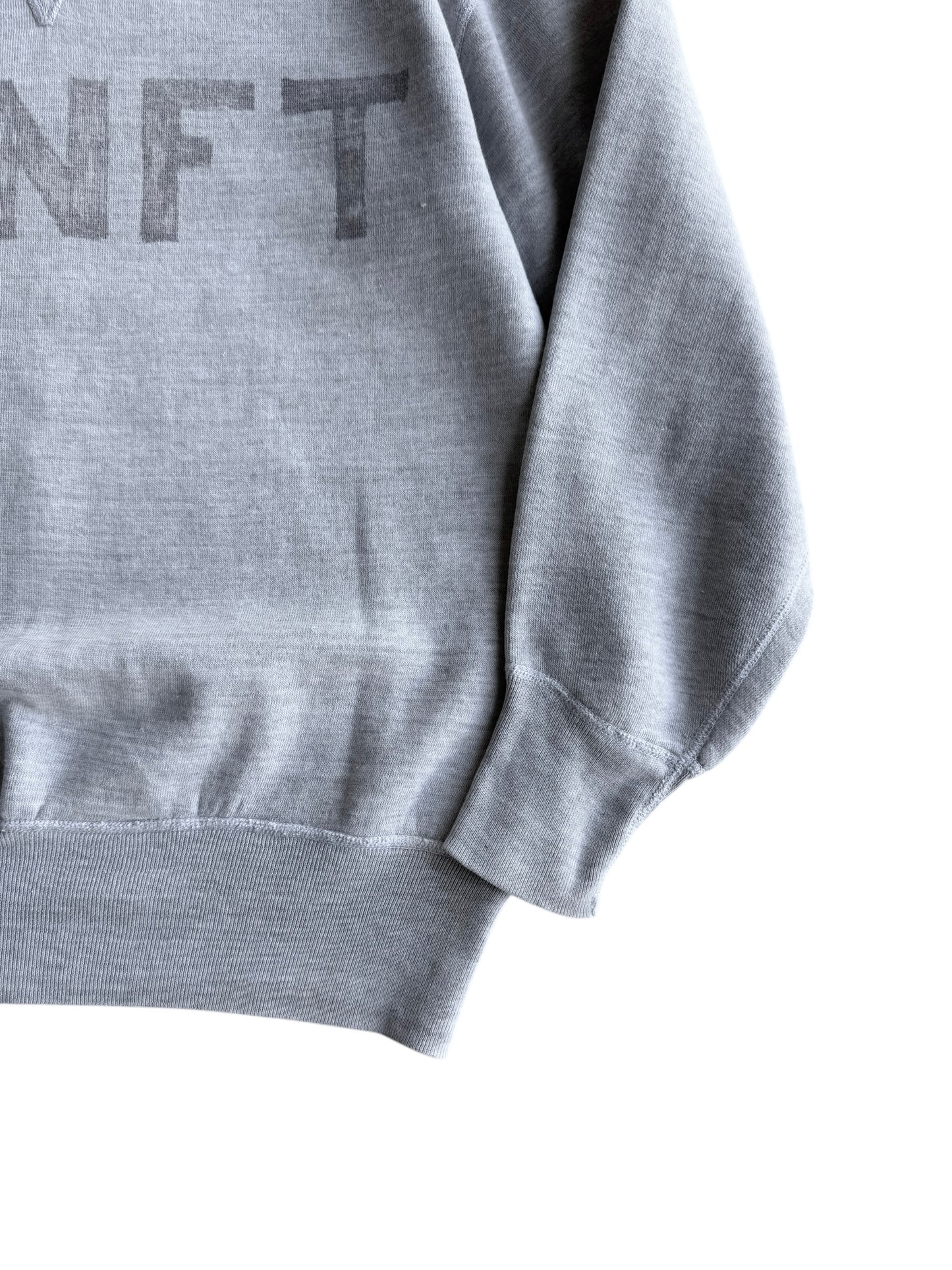 1950s Stenciled ‘Hanft’ Military Single V Sweatshirt (S/M)