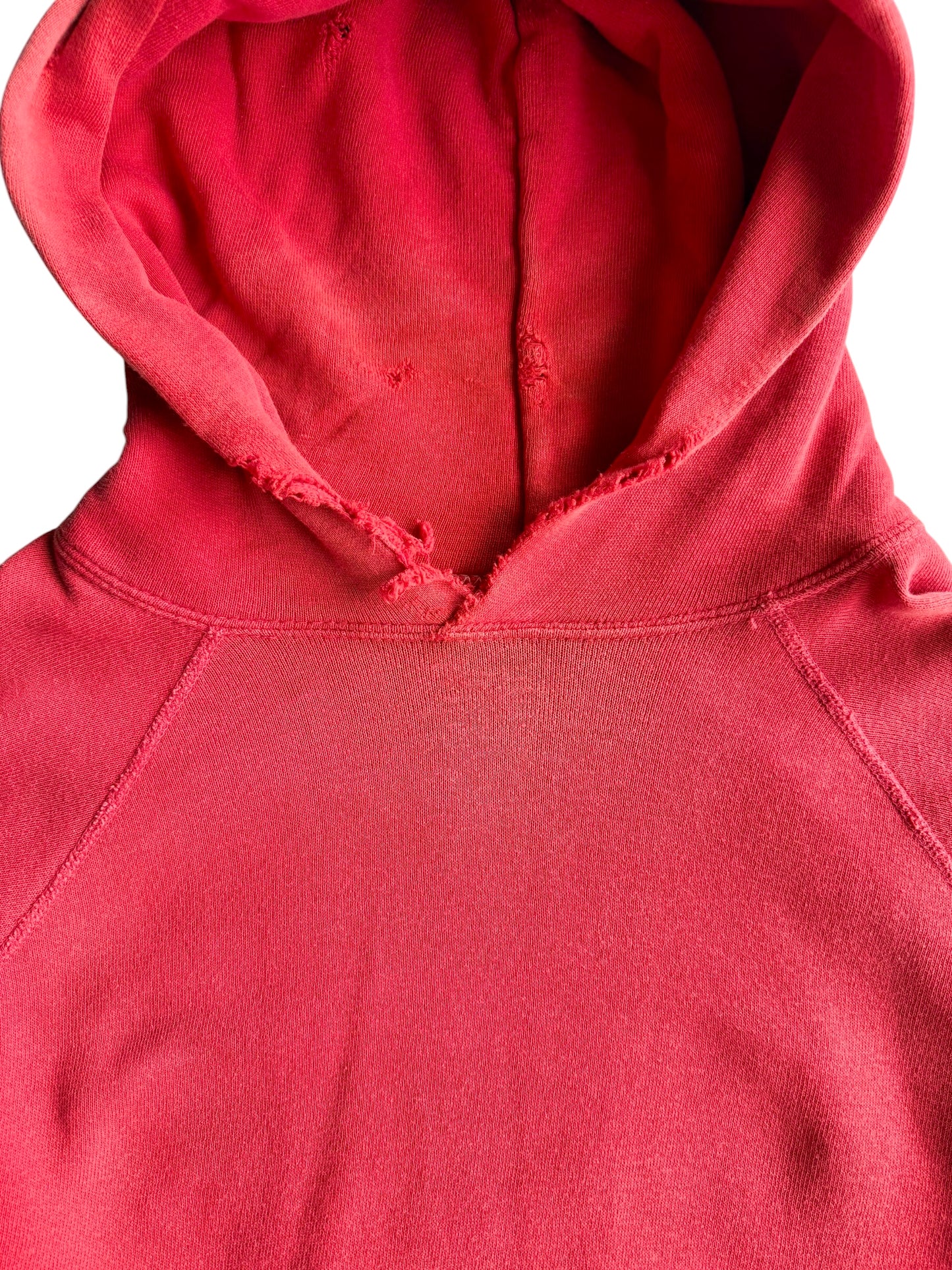 1950s Sun Faded Lock Hood Red Hoodie (XL)