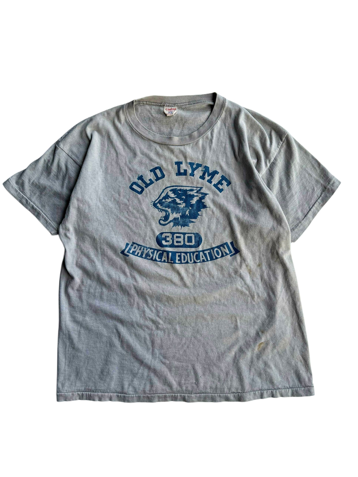 1960s Champion ‘Old Lyme’ Phys Ed Tee (M/L)