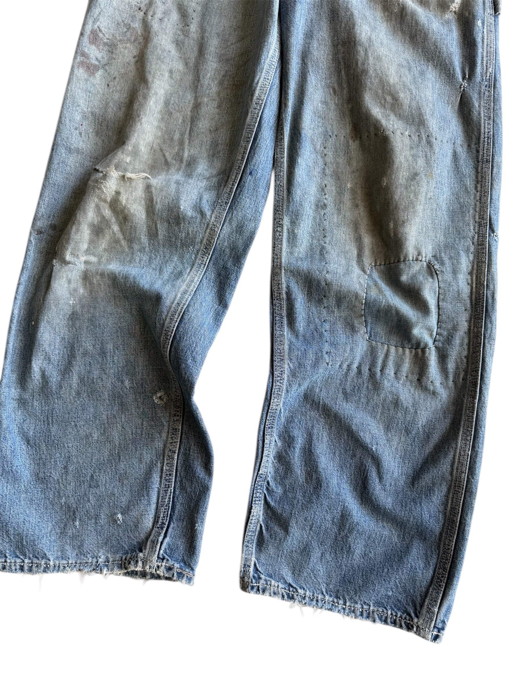 1950s Oshkosh Distressed ‘Mud’ Carpenter Jeans (30)