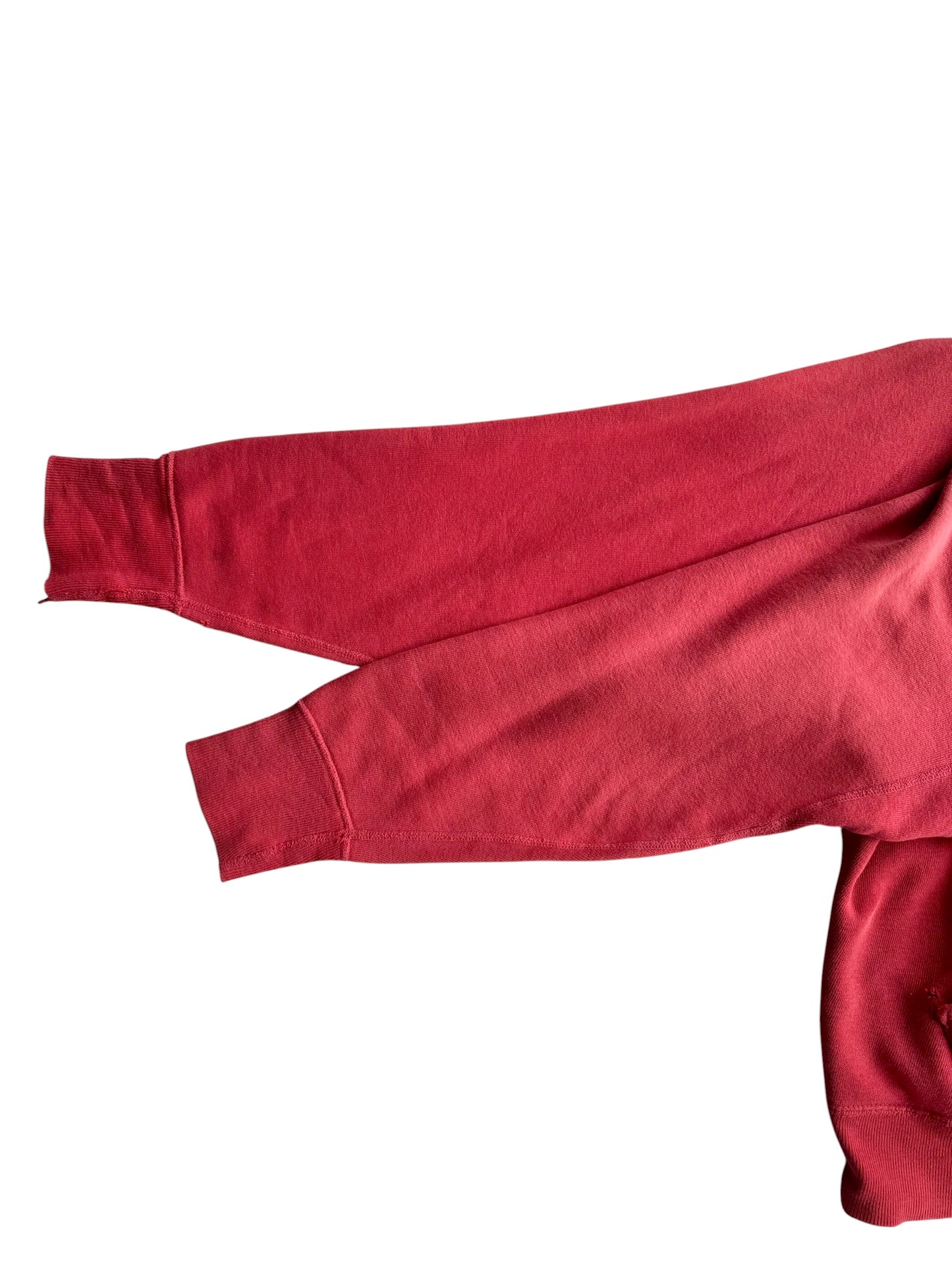 1950s Sun Faded Lock Hood Red Hoodie (XL)