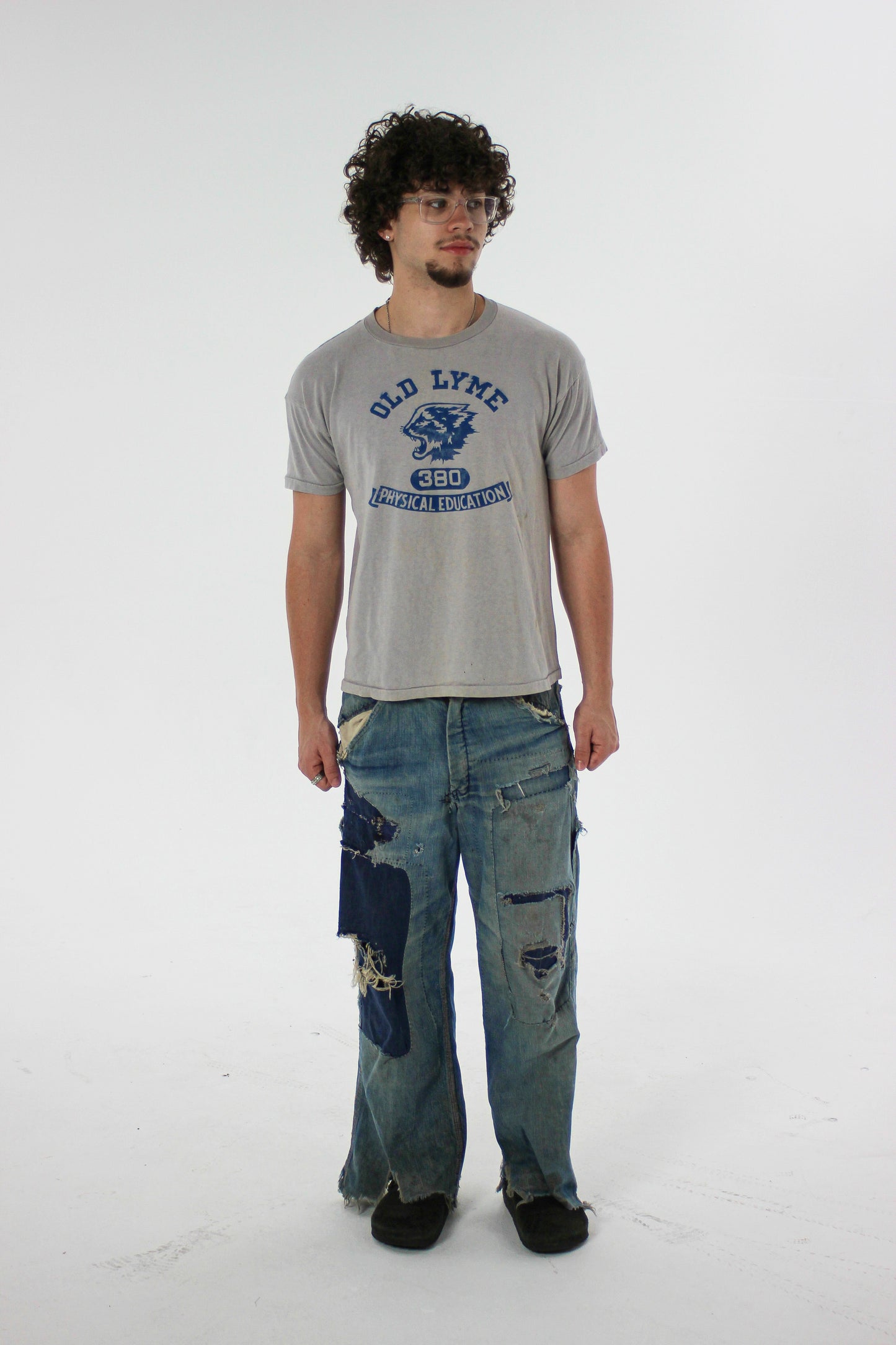 1960s Champion ‘Old Lyme’ Phys Ed Tee (M/L)
