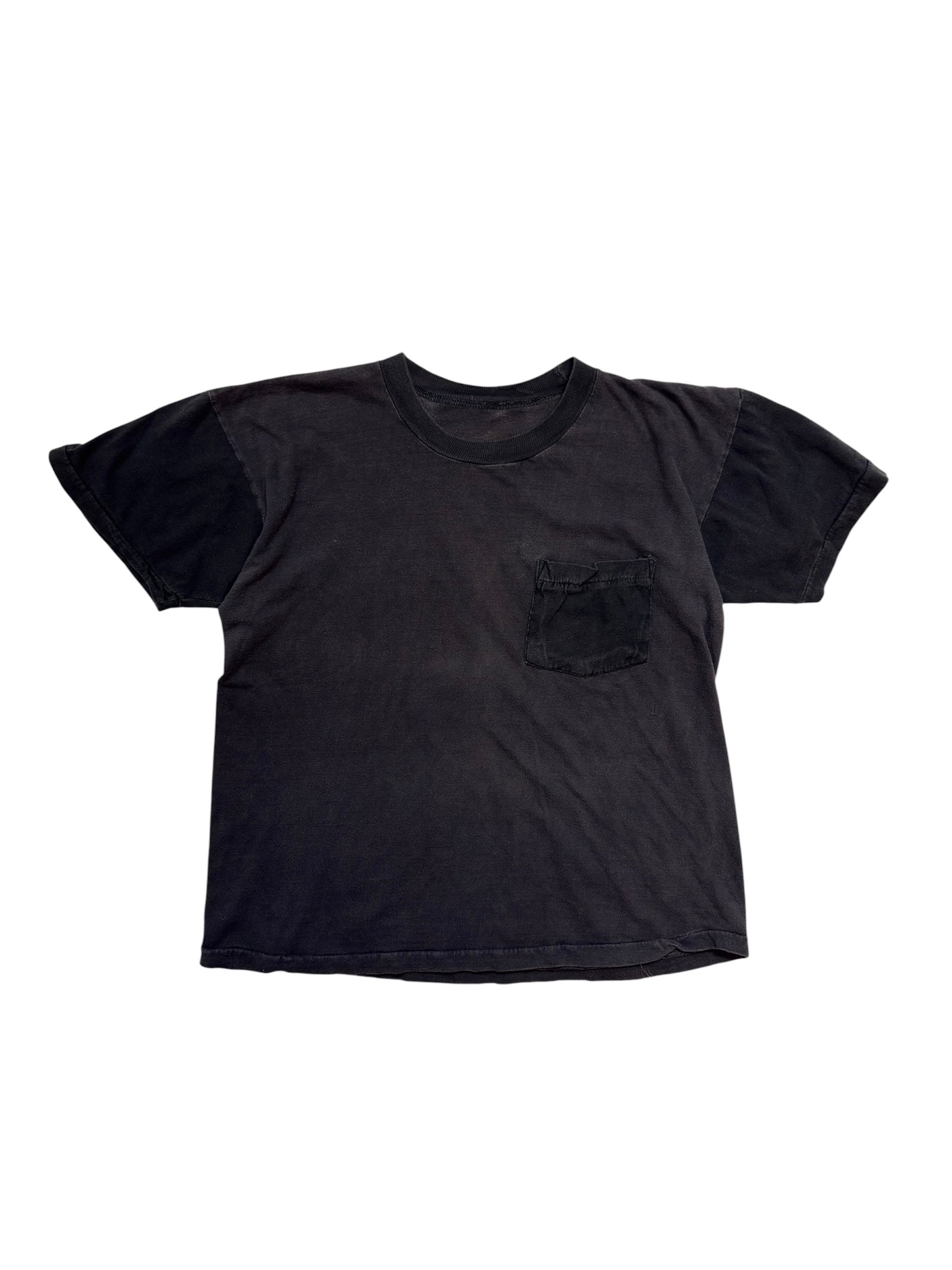 1950s Black Two Tone Pocket Tee (S/M)