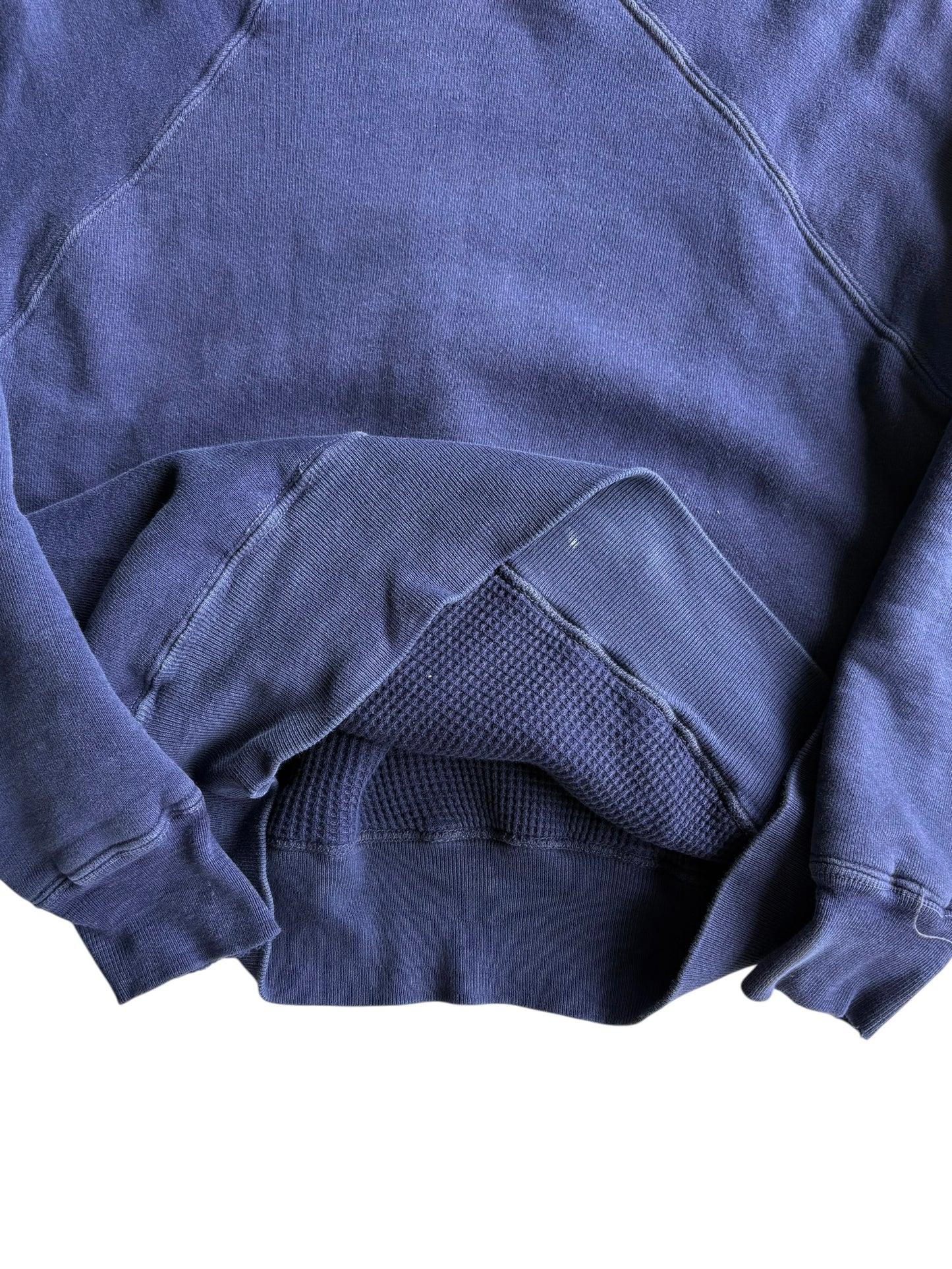 1950s Pilgrim Double Face Thermal Lined Navy Hoodie (S/M)