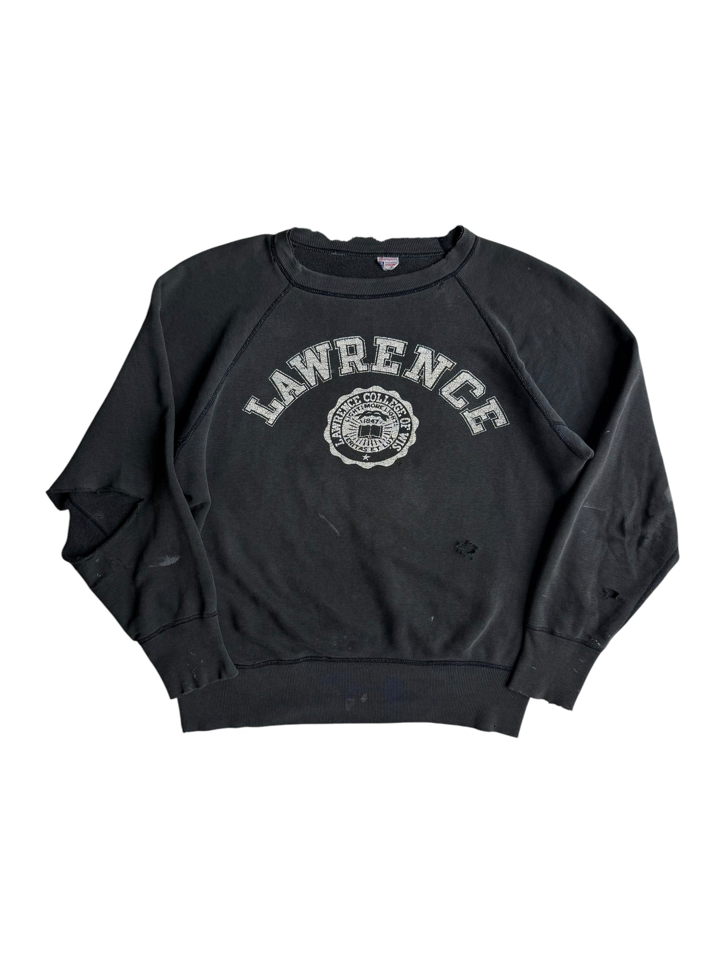 1950s Champion ‘Lawrence’ Black Sweatshirt (XL)