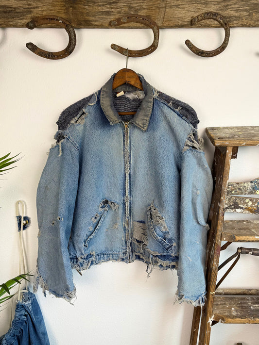 1970s Big Ben Thrashed ‘Zombie’ Denim Jacket (XL)