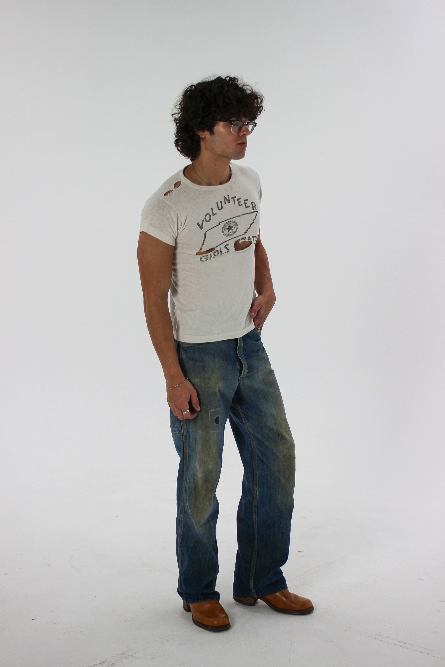 1940s ‘Rare Tag’ Champion Volunteer Girls State Tee (S/M)