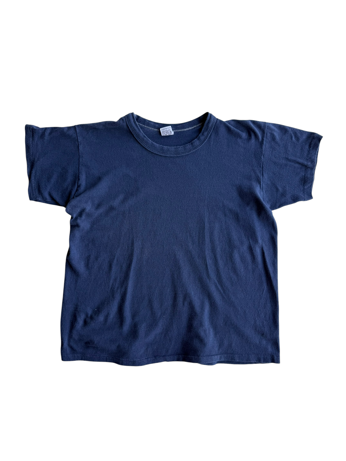1970s Blank Navy Tee (S/M)