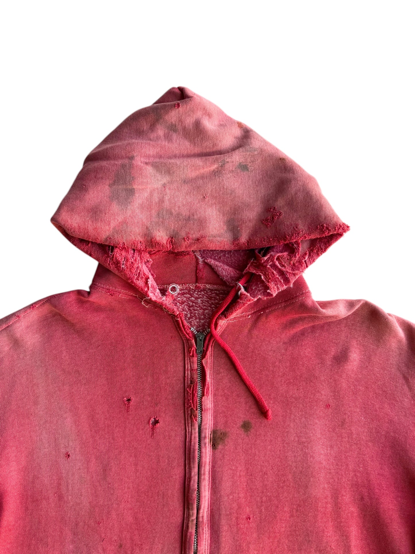 1950s ‘Zombie’ Thrashed and Sun Faded Zip Up Jacket (M/L)