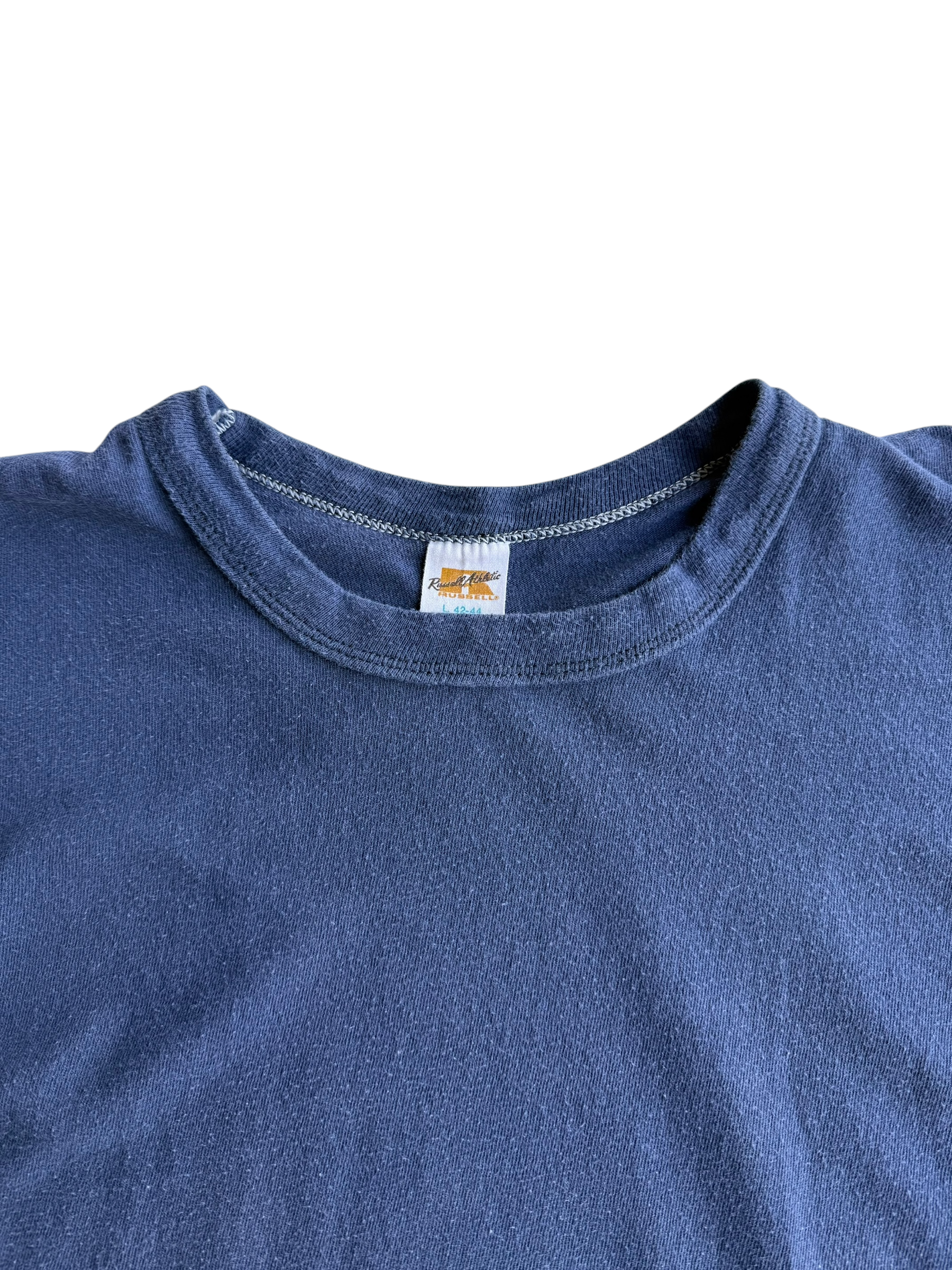 1970s Blank Navy Tee (S/M)
