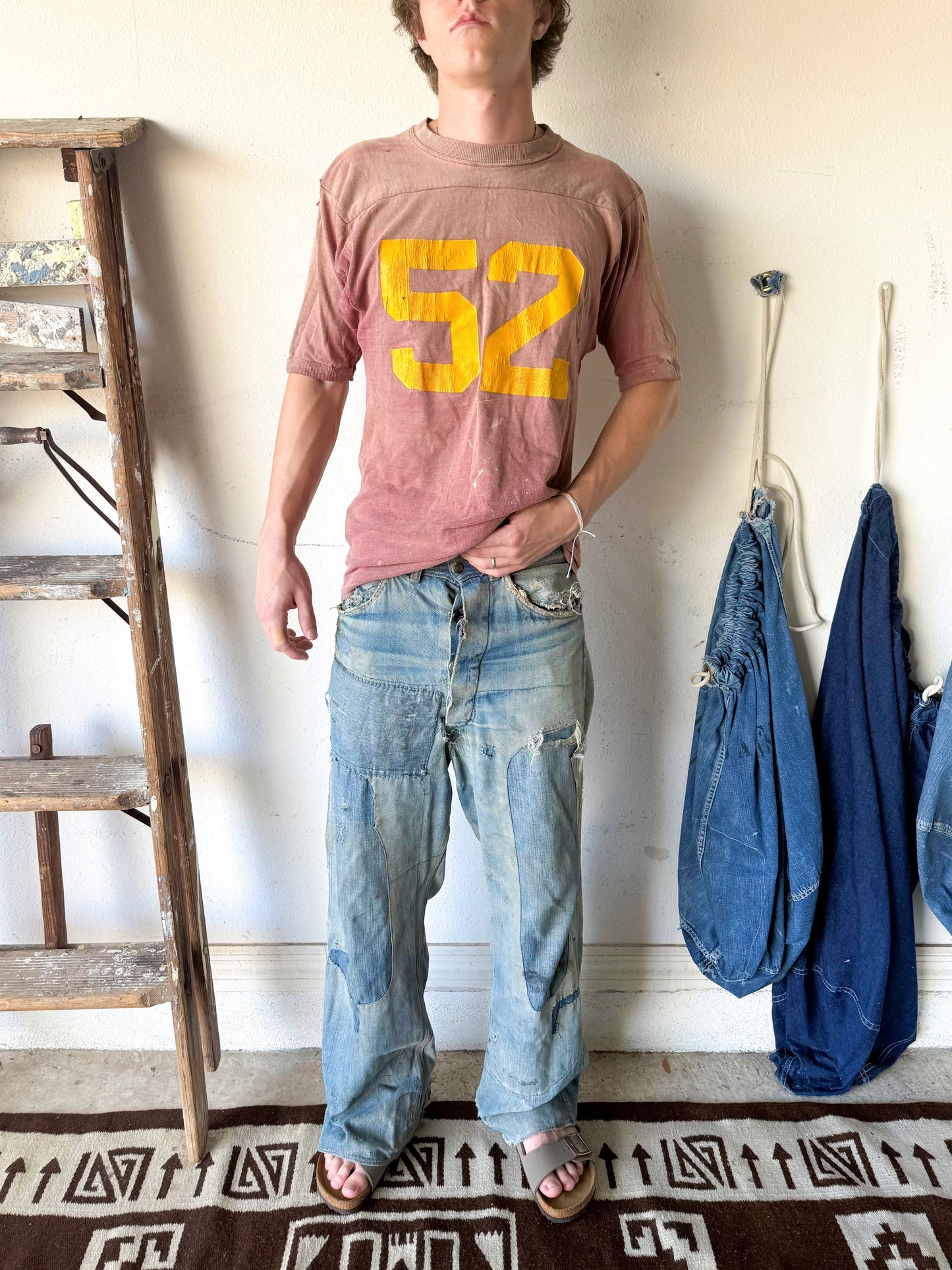 1950s Sun Faded ‘52’ Cotton Jersey Tee (M/L)