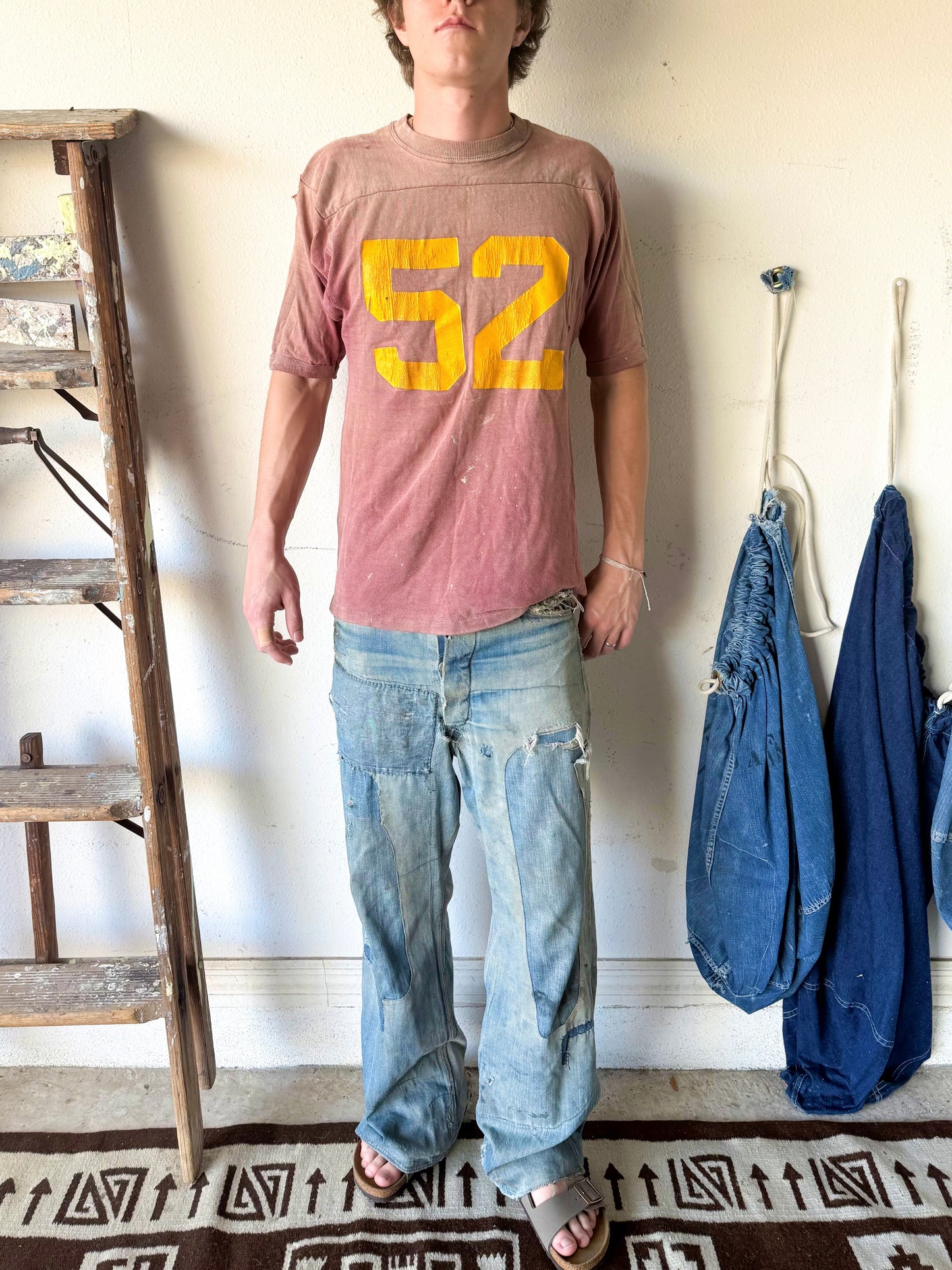 1950s Sun Faded ‘52’ Cotton Jersey Tee (M/L)