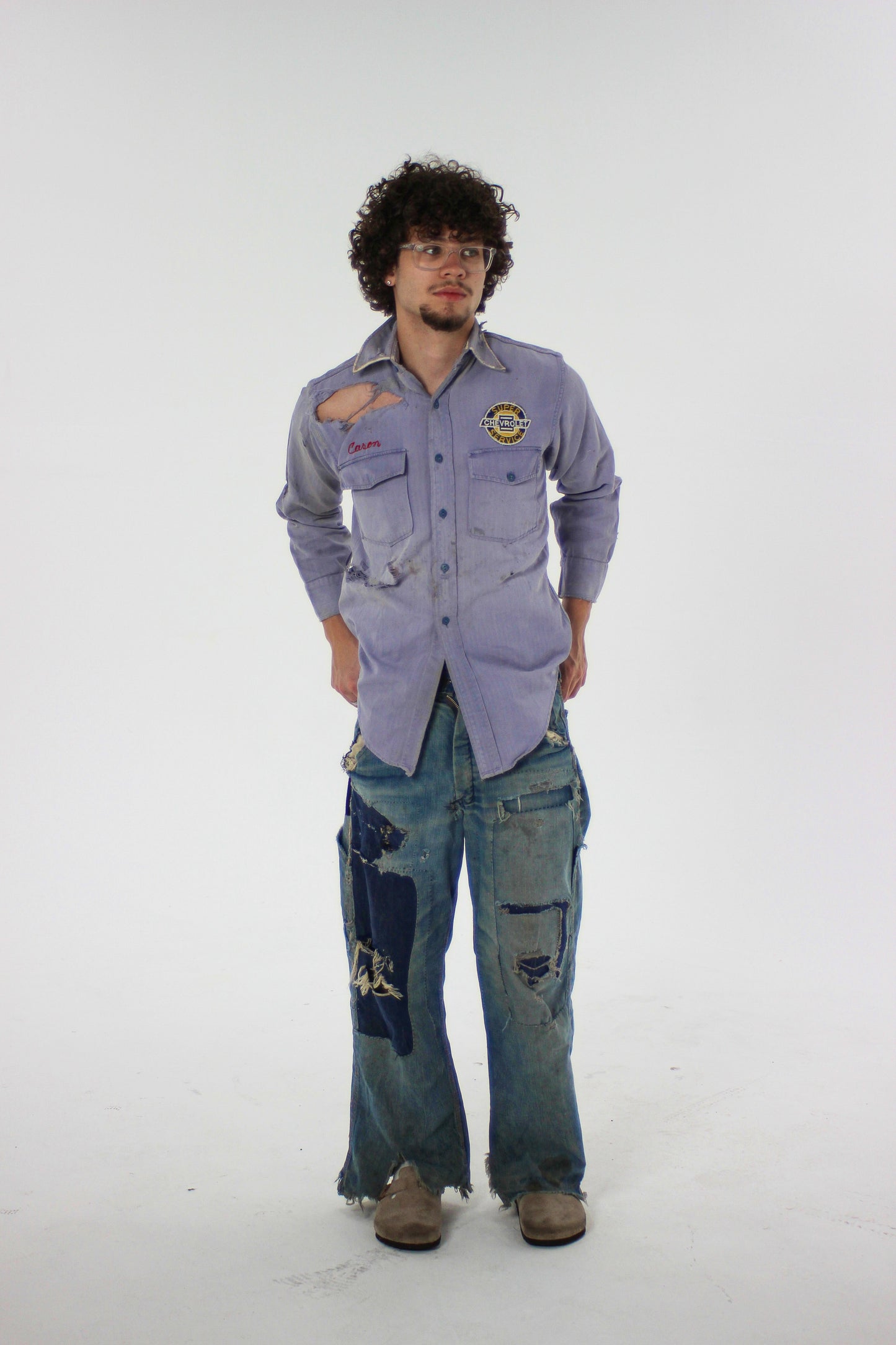 1950s ‘Carson’ Work Shirt With Original Sears Letter (M/L)