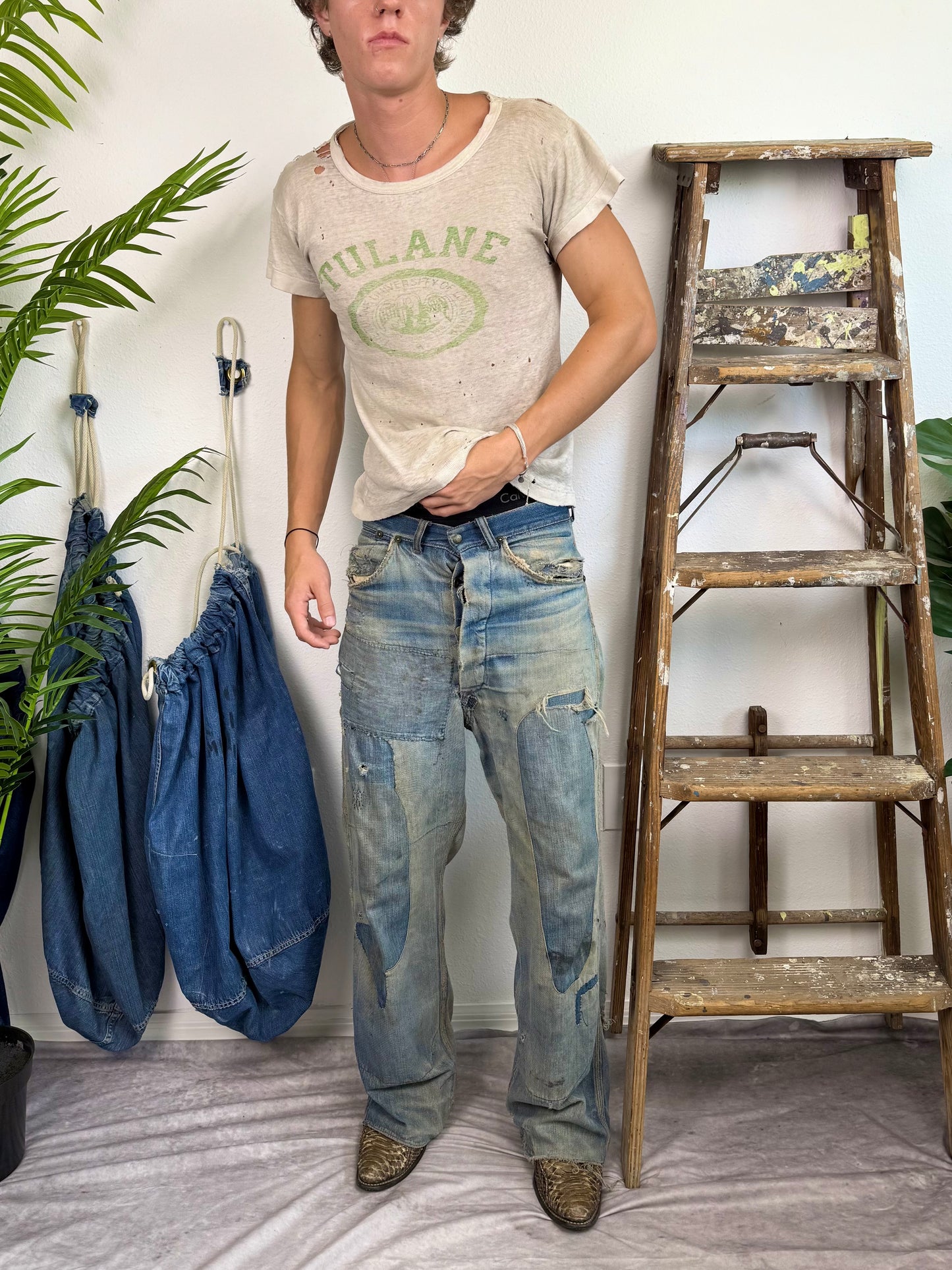 1930s Thrashed ‘Tulane’ Tee (S/M)