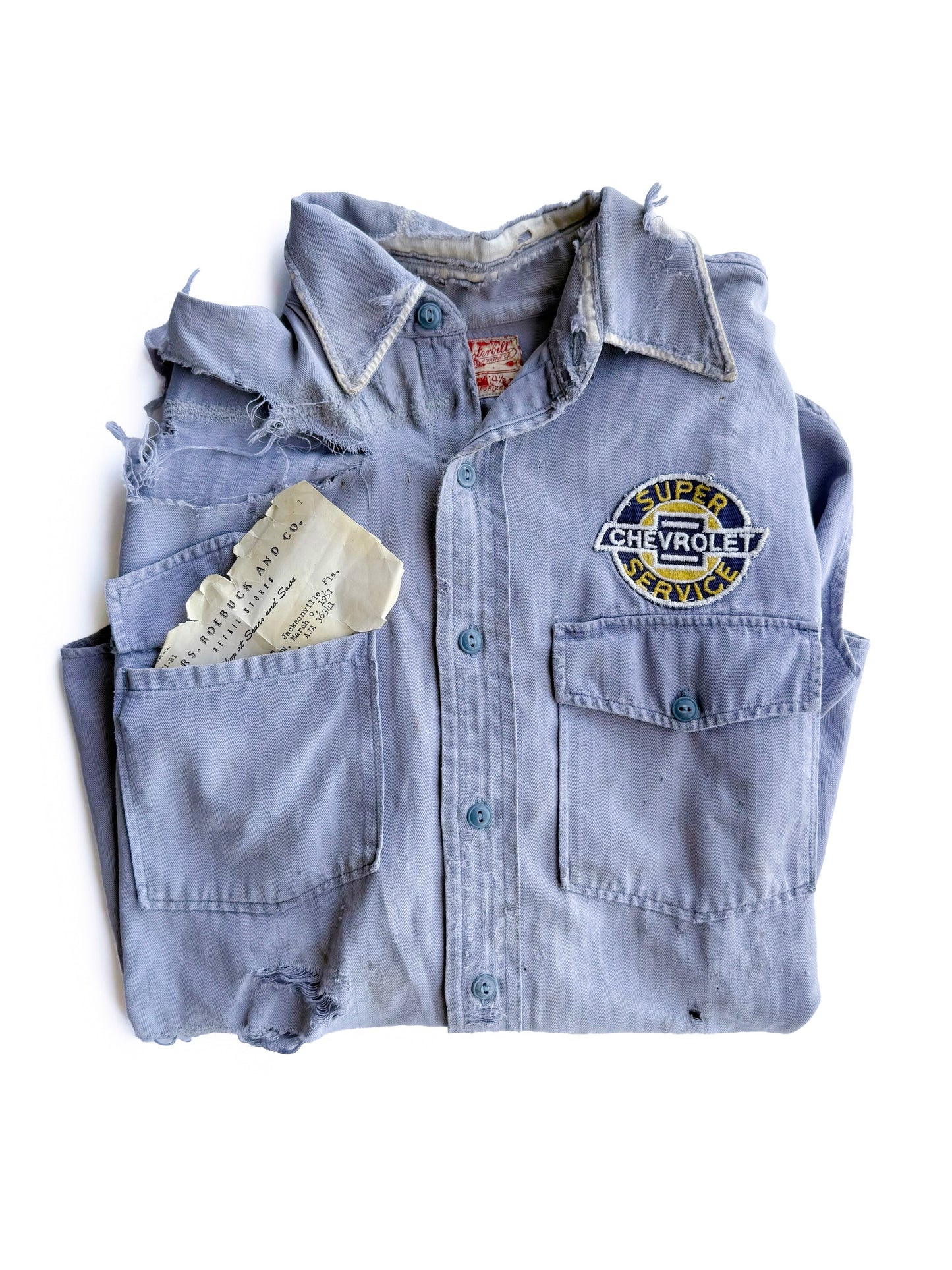 1950s ‘Carson’ Work Shirt With Original Sears Letter (M/L)