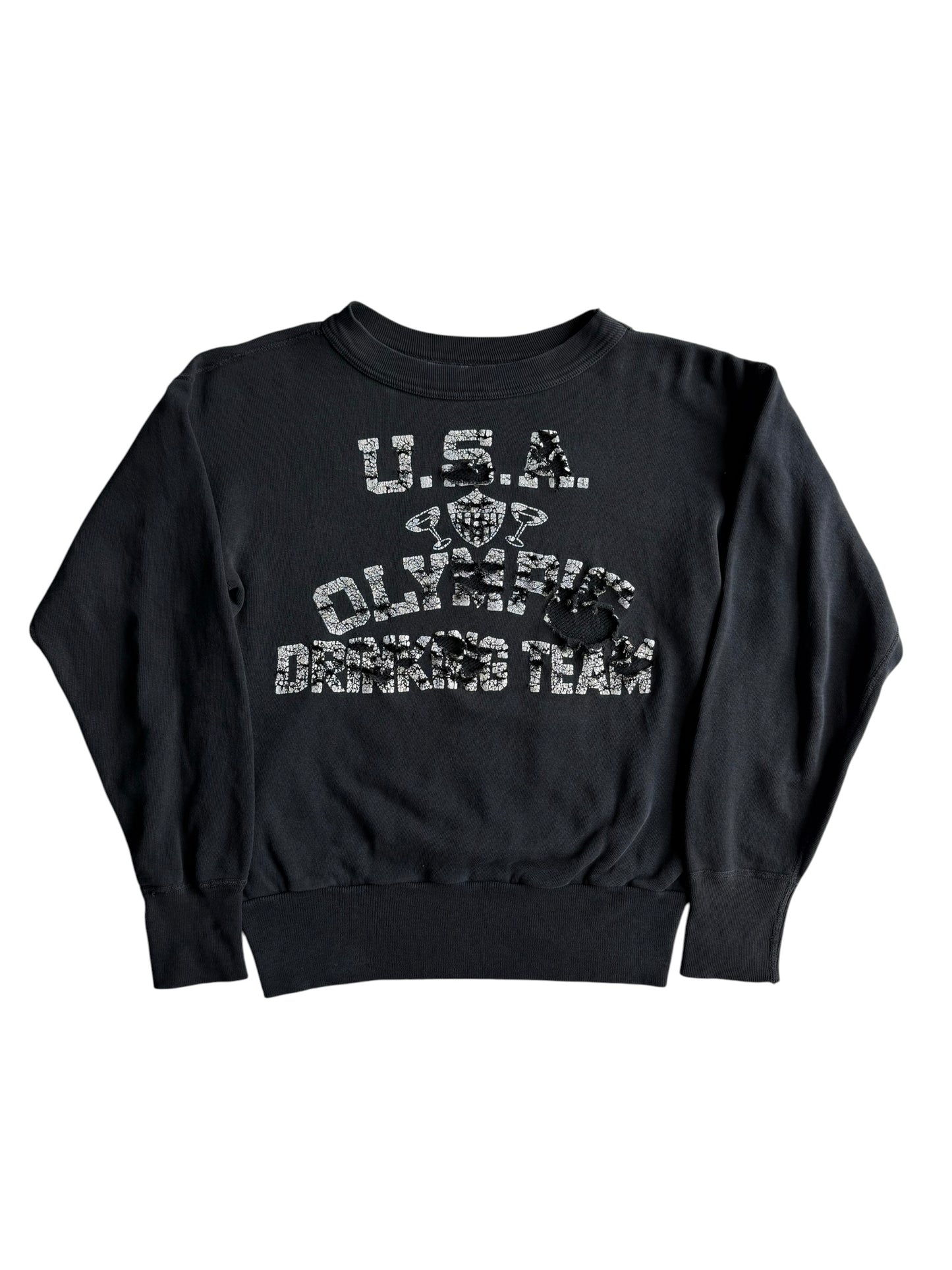 1950s USA Olympic Drinking Team Distressed Sweatshirt (S/M)