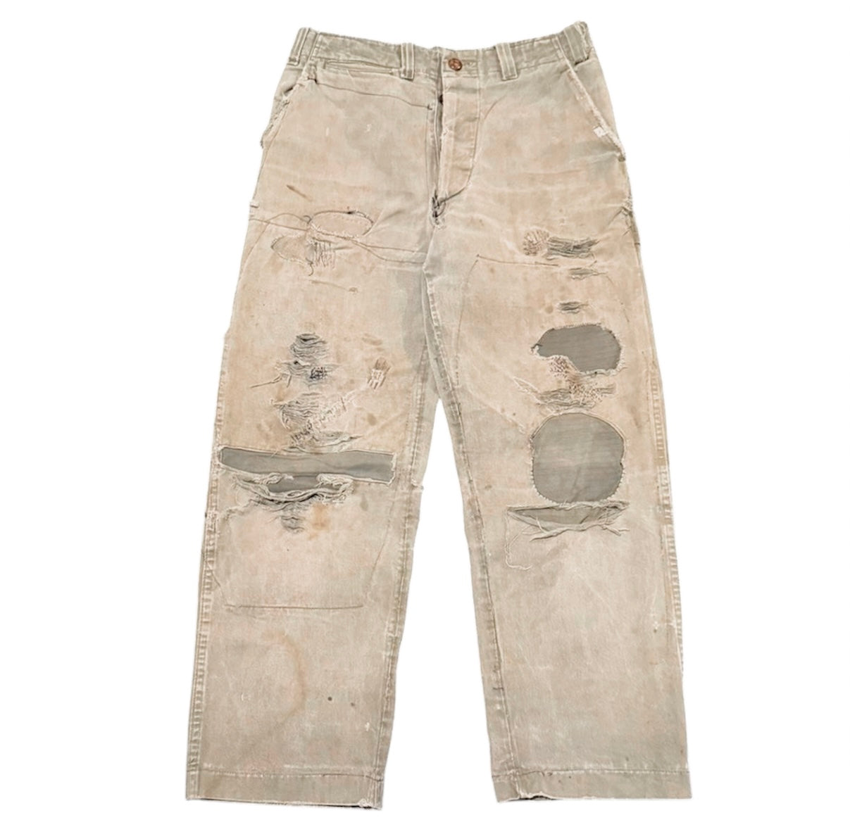 1950s HBT Heavily Repaired Chinos (32)