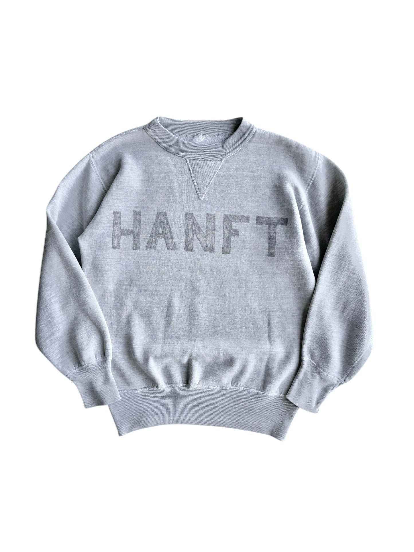 1950s Stenciled ‘Hanft’ Military Single V Sweatshirt (S/M)