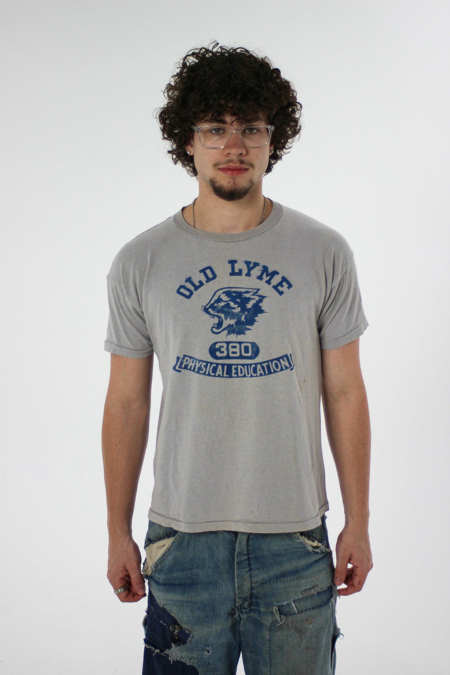 1960s Champion ‘Old Lyme’ Phys Ed Tee (M/L)